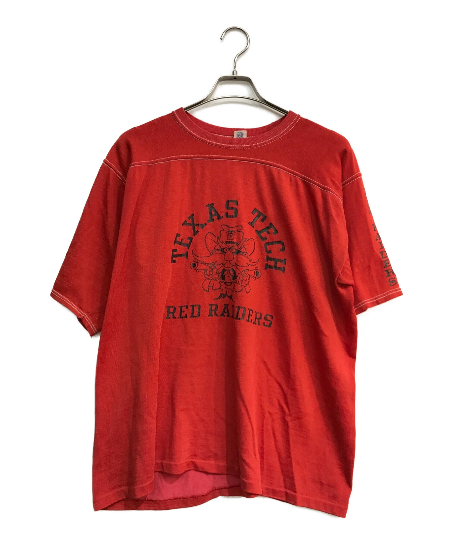 ArteX (アルテックス) RED RAIDERS プリントTシャツ USA製 70~80`s レッド レッド サイズ:XL