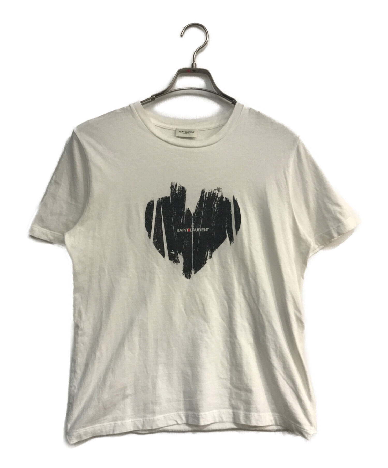 【広尾店】SAINT LAURENT PARIS サンローランパリ Tシャツ カットソー size:S 黒【13090】