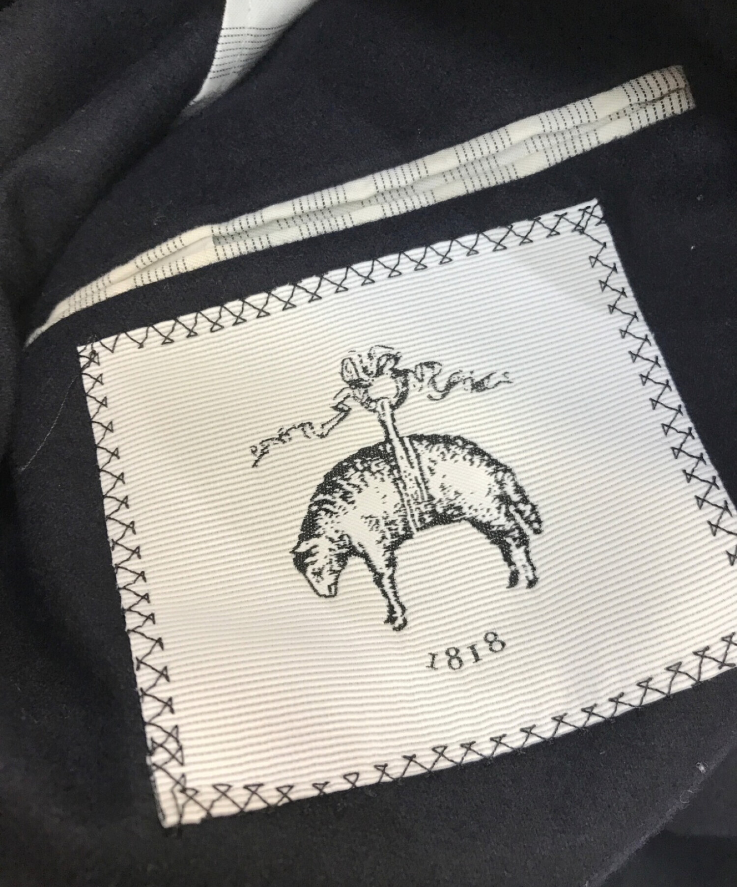 Black Fleece by BROOKS BROTHERS (ブラックフリース バイ ブルックスブラザーズ) ウールテーラードジャケット　ネイビー　 USA製 ネイビー サイズ:BB2