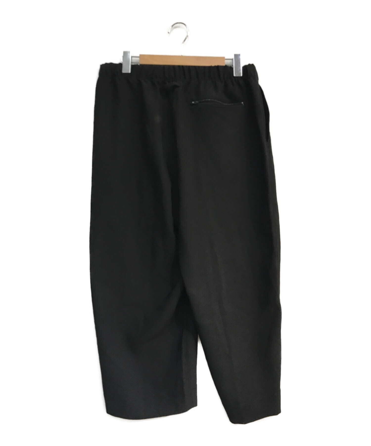 UNITED ARROWS & SONS (ユナイテッドアローズ アンド サンズ) PE WIDE PANTS　5514-299-0489　ブラック  ブラック サイズ:M