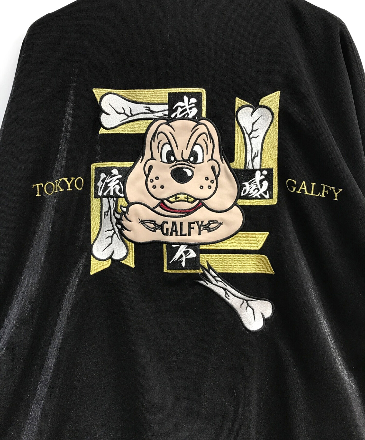 GALFY (ガルフィー) セットアップジャージ　東京リベンジャーズコラボ　ジャージセットアップ　ブラック　トラックジャケット　トラックパンツ  ブラック サイズ:Ｌ