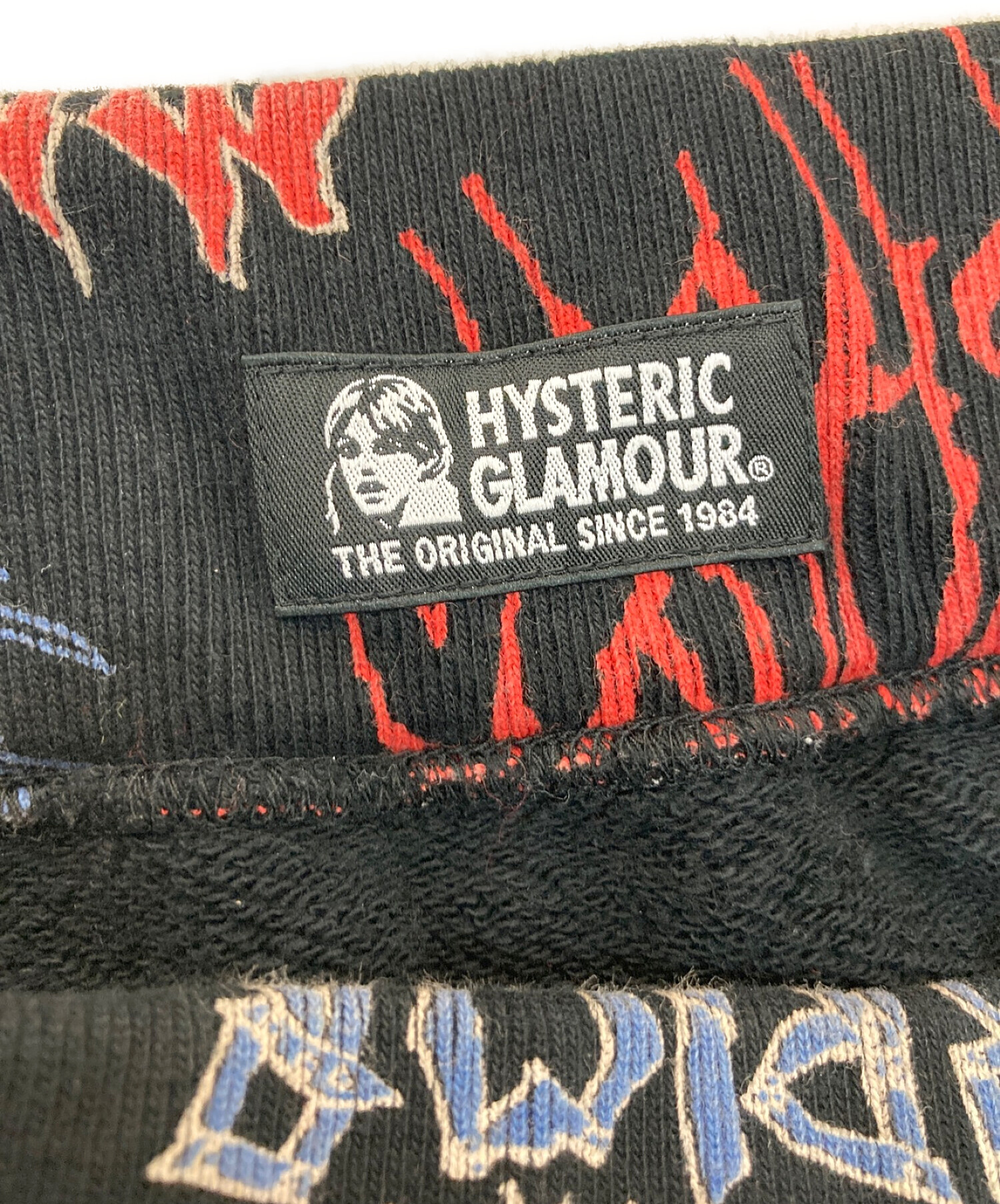 Hysteric Glamour (ヒステリックグラマー) 総柄スウェットスカート 01173CK01 　ブラック ブラック サイズ:Free