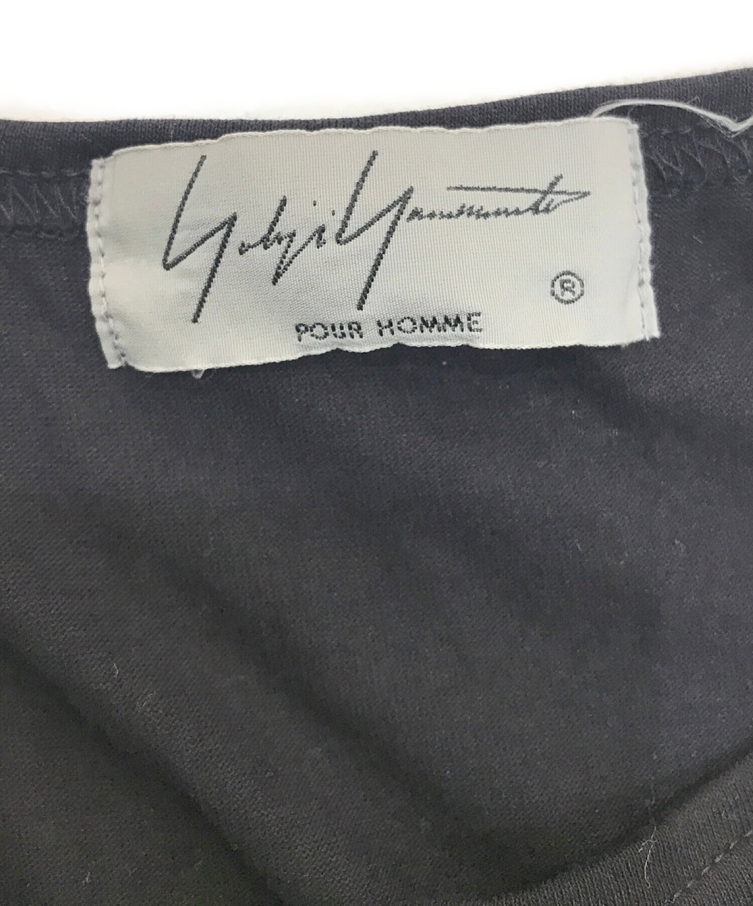 Yohji Yamamoto pour homme (ヨウジヤマモト プールオム) デザインプリントカットソー　HW-T28-273　着る服ないの  18SS ブラック サイズ:3