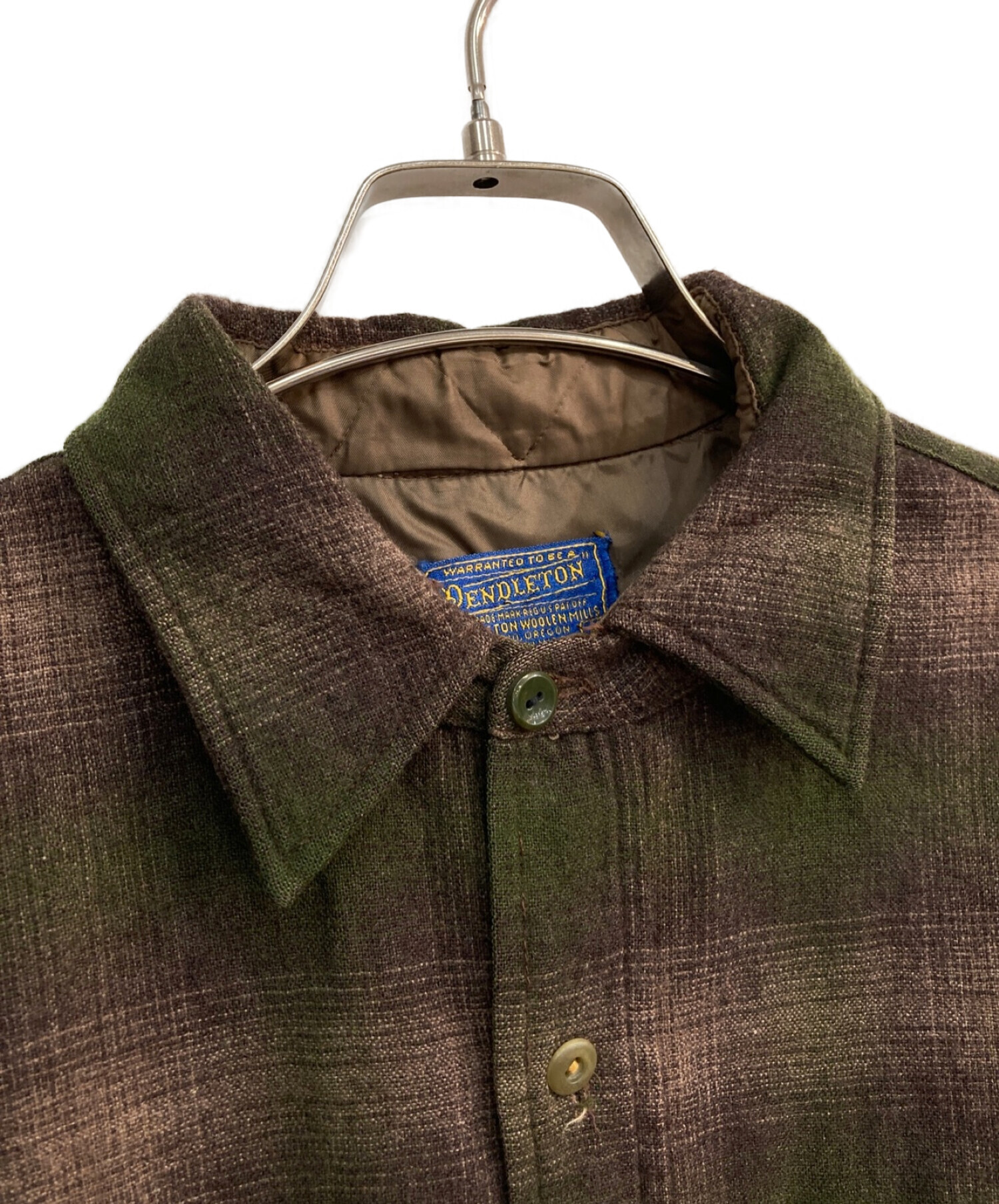 中古・古着通販】PENDLETON (ペンドルトン) 50sウールチェックシャツ