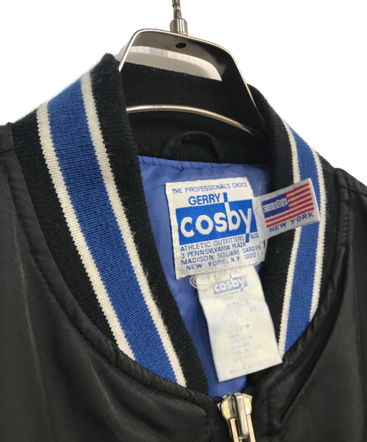 GERRY cosby (ジェリー コスビー) スタジャン　ブラック　90s　ロゴ刺繍 ブラック サイズ:L