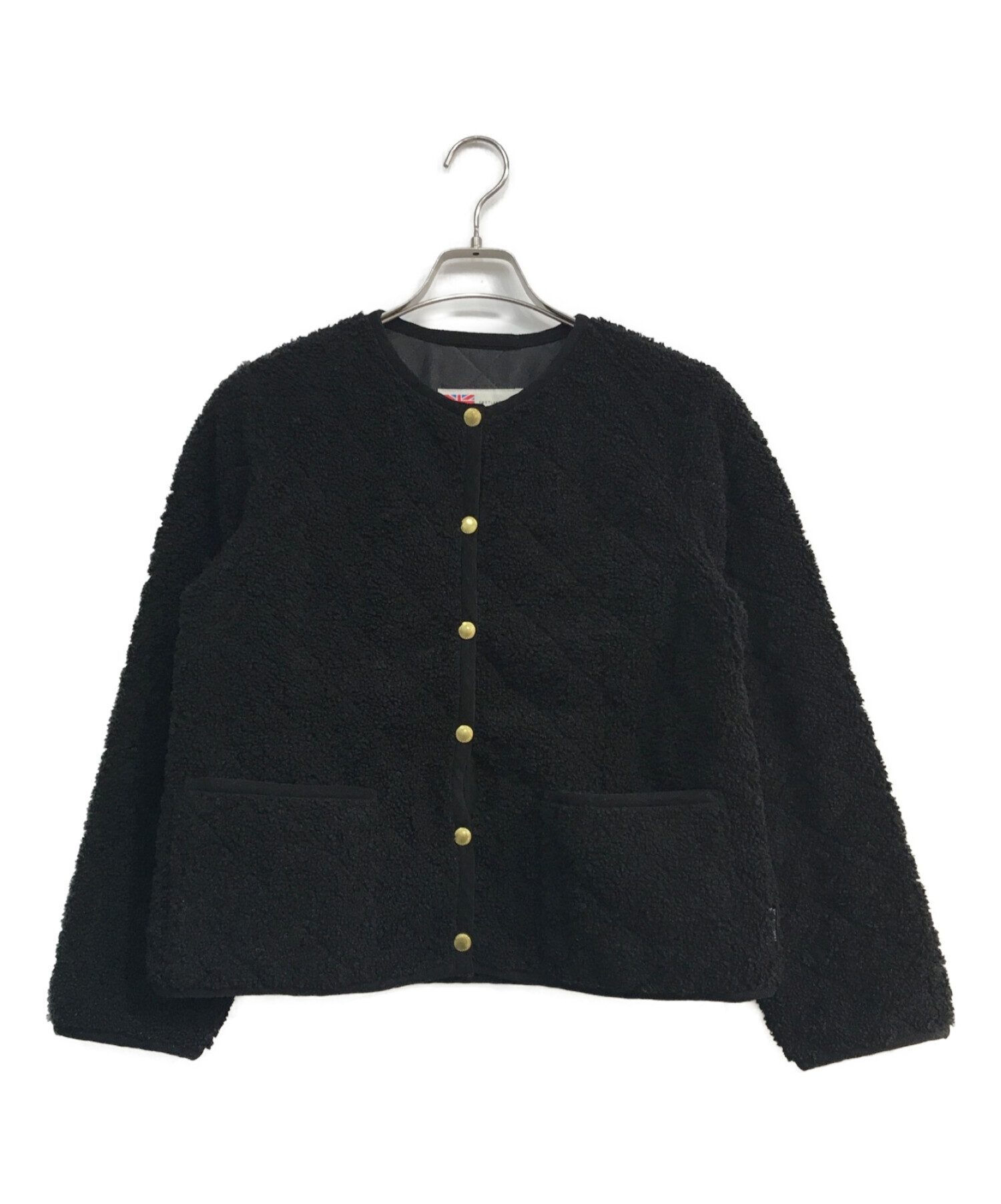 Traditional Weatherwear (トラディショナルウェザーウェア) ARKLEY ボア ショート コート　 L212APQCO0050EF ブラック サイズ:36