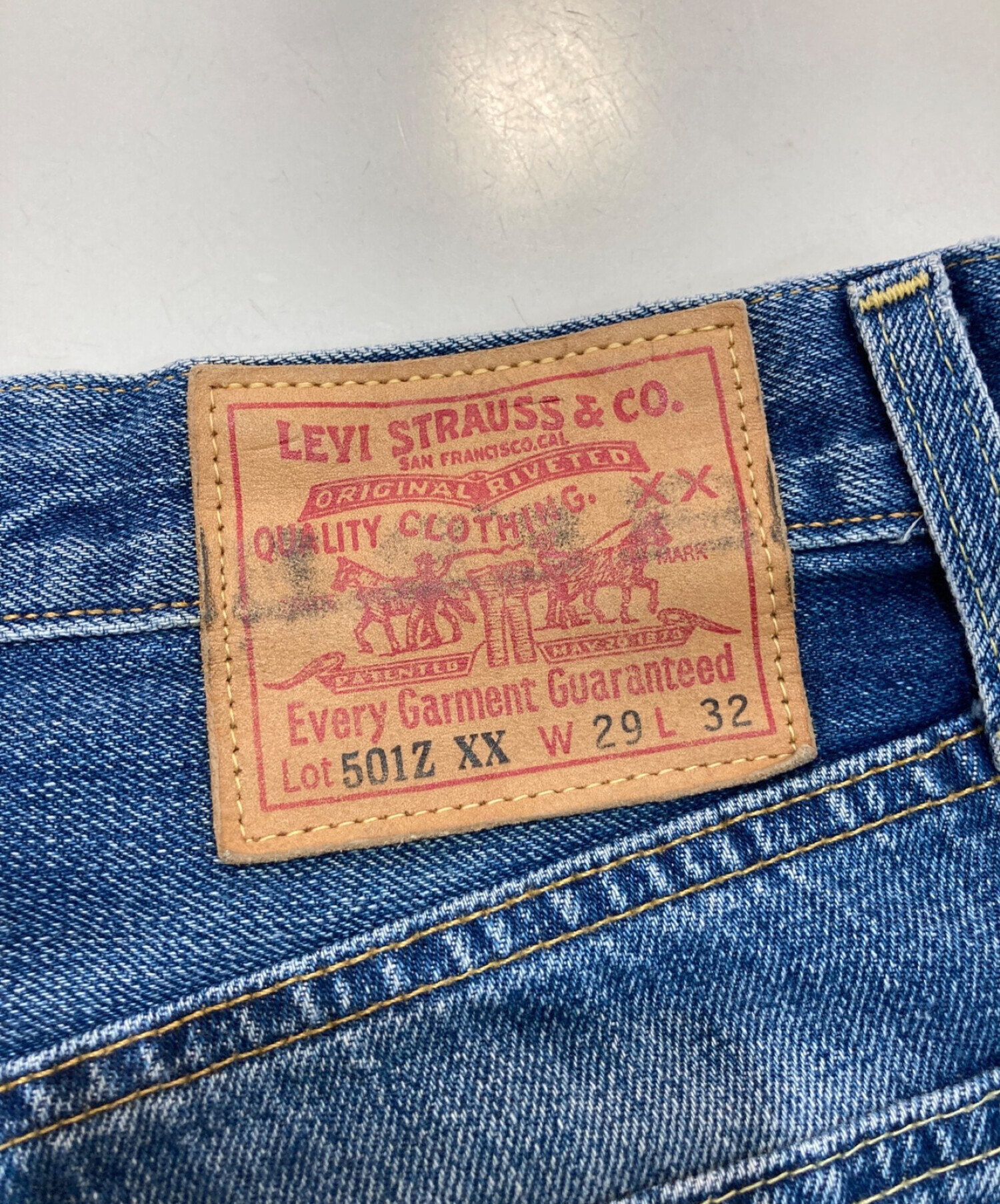 中古・古着通販】LEVI'S VINTAGE CLOTHING (リーバイスヴィンテージクロージング) 復刻501Z XXデニムパンツ S37634 インディゴ  インディゴ サイズ:29｜ブランド・古着通販 トレファク公式【TREFAC FASHION】スマホサイト