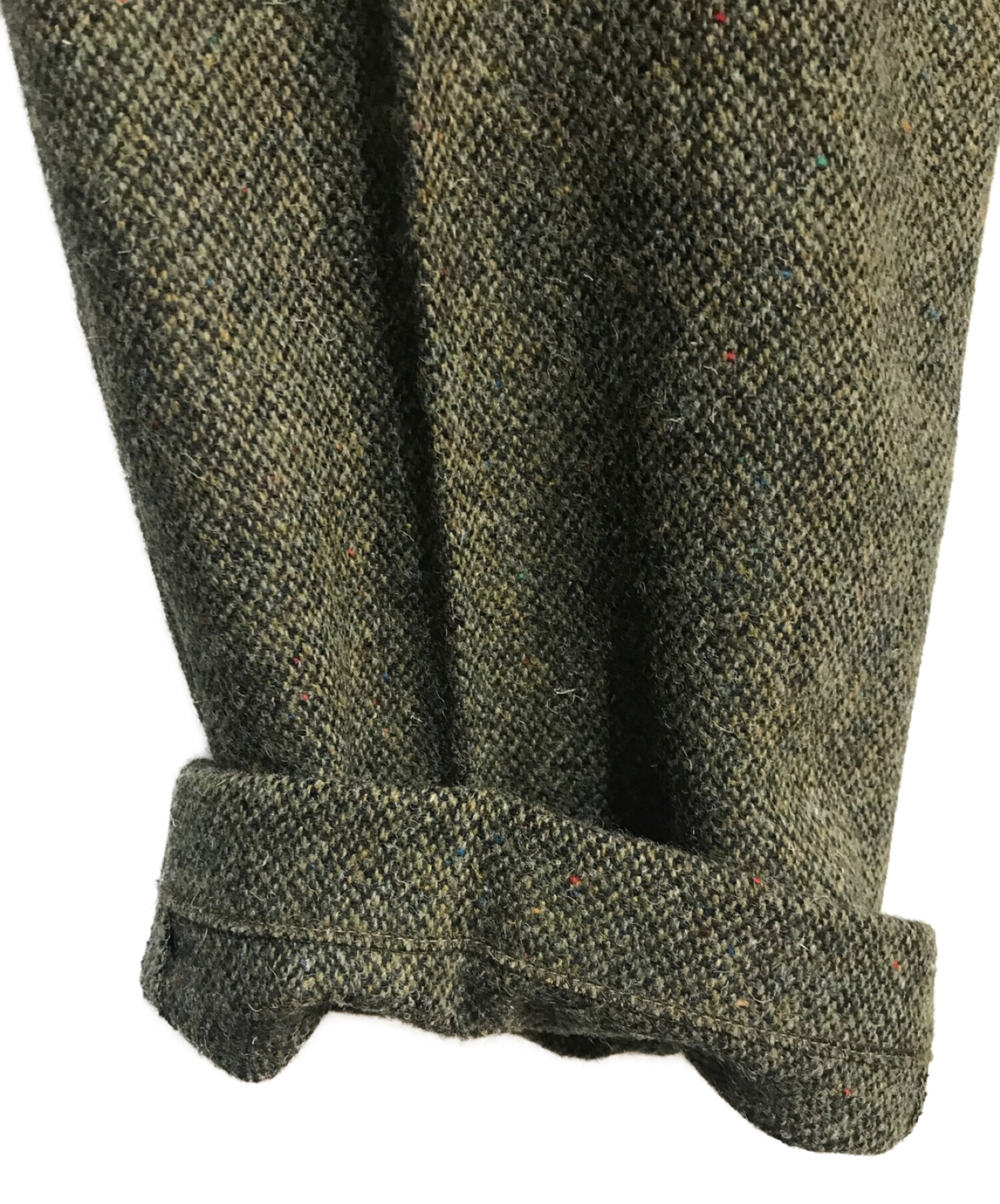 PAPAS (パパス) Harris Tweed (ハリスツイード) セットアップスーツ　Harris Tweed　総裏　オリーブ オリーブ  サイズ:XL