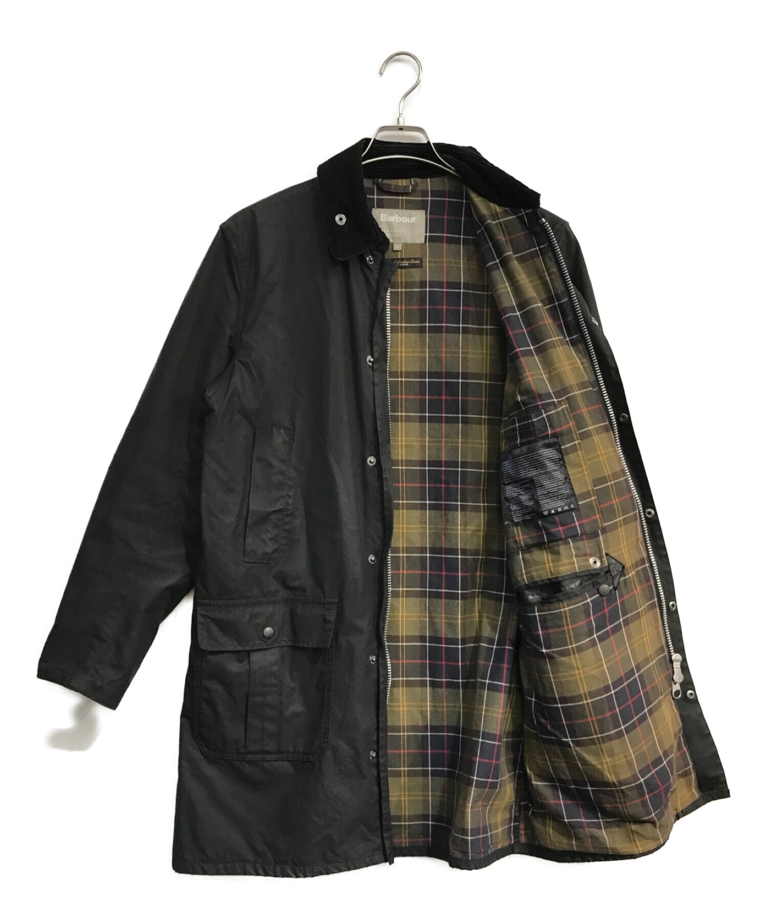 Barbour (バブアー) MARGARET HOWELL (マーガレットハウエル) SL BORDER ジャケット　579-6225001　 オイルジャケット　ブラック ブラック サイズ:L