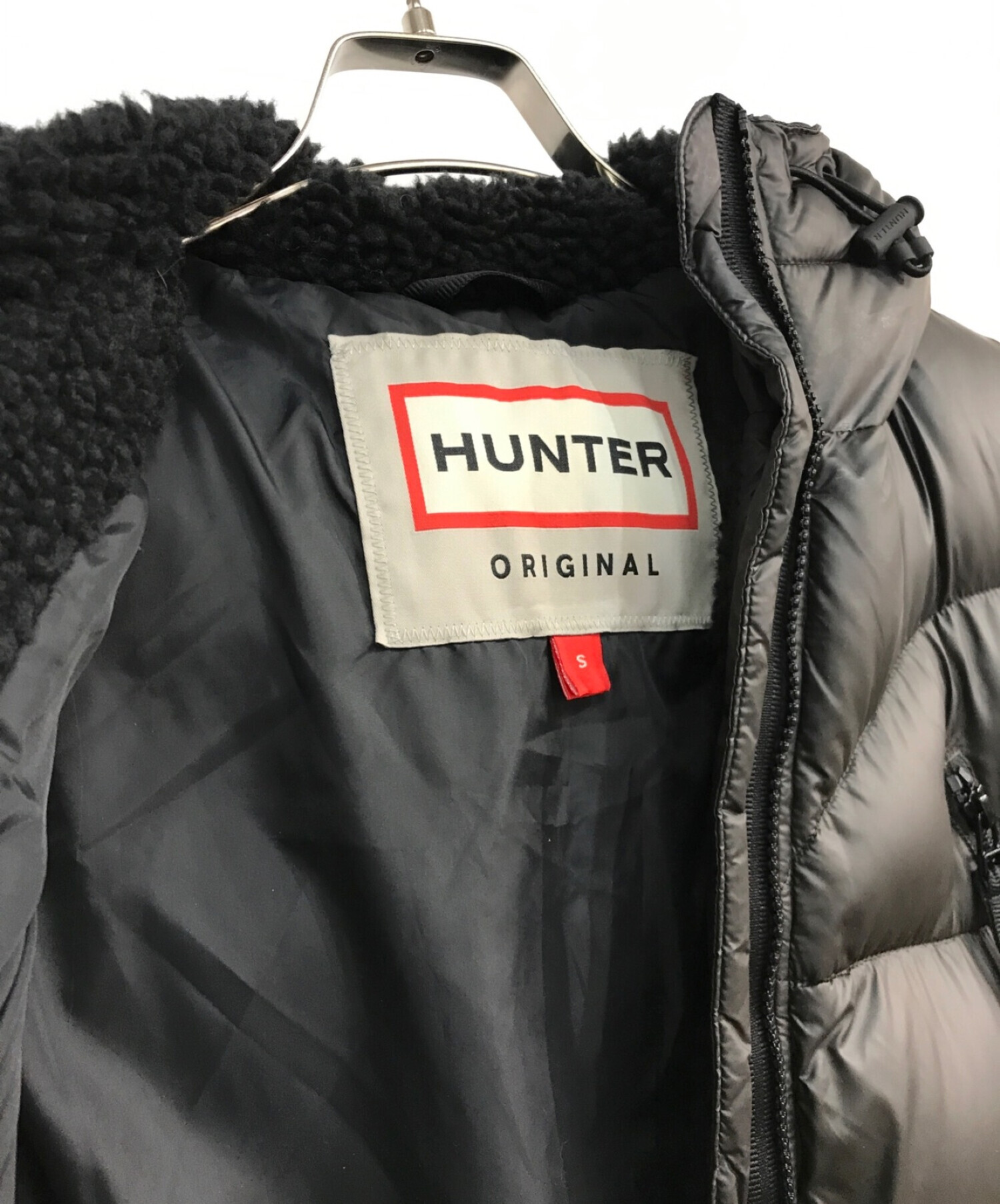 HUNTER (ハンター) オリジナルパッファージャケット　WRO1294WWU　ブラック　 ブラック サイズ:S