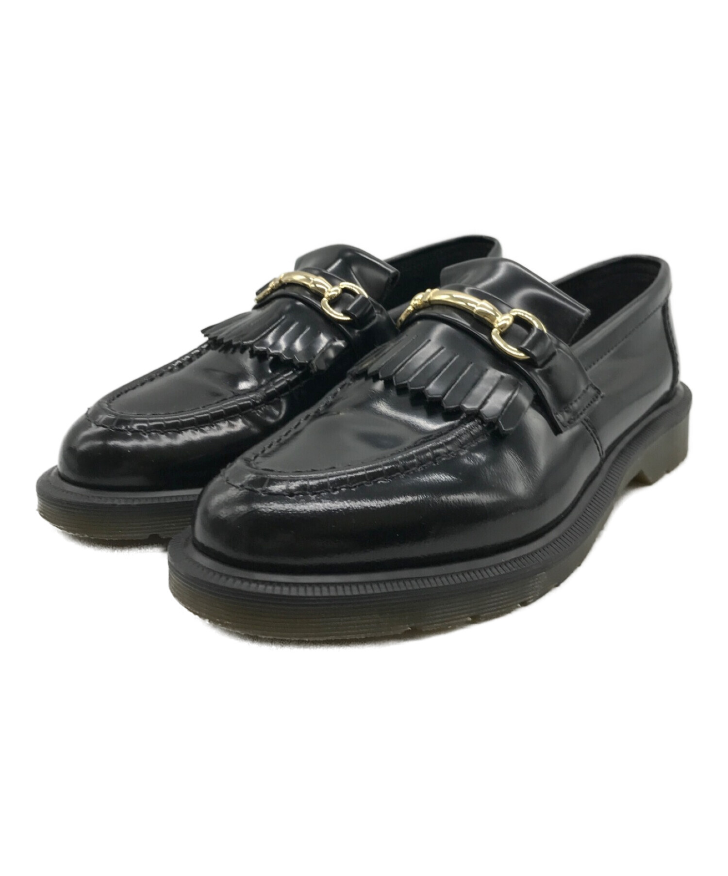 ドクターマーチン エイドリアン ブラック UK7 - ローファー/革靴