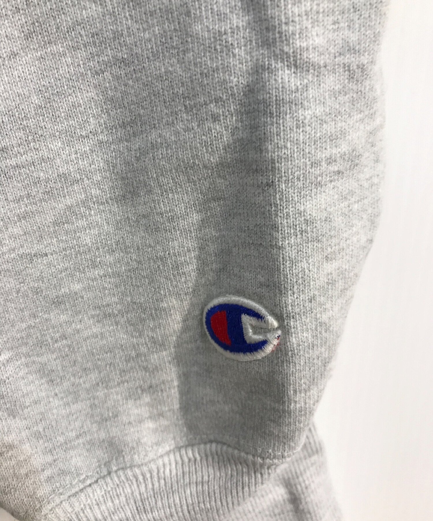 Champion REVERSE WEAVE (チャンピオンリバースウィーブ) 90’Sヴィンテージスウェット　刺繍タグ　カレッジロゴ　 OHIOSTATE ホワイト×レッド サイズ:L