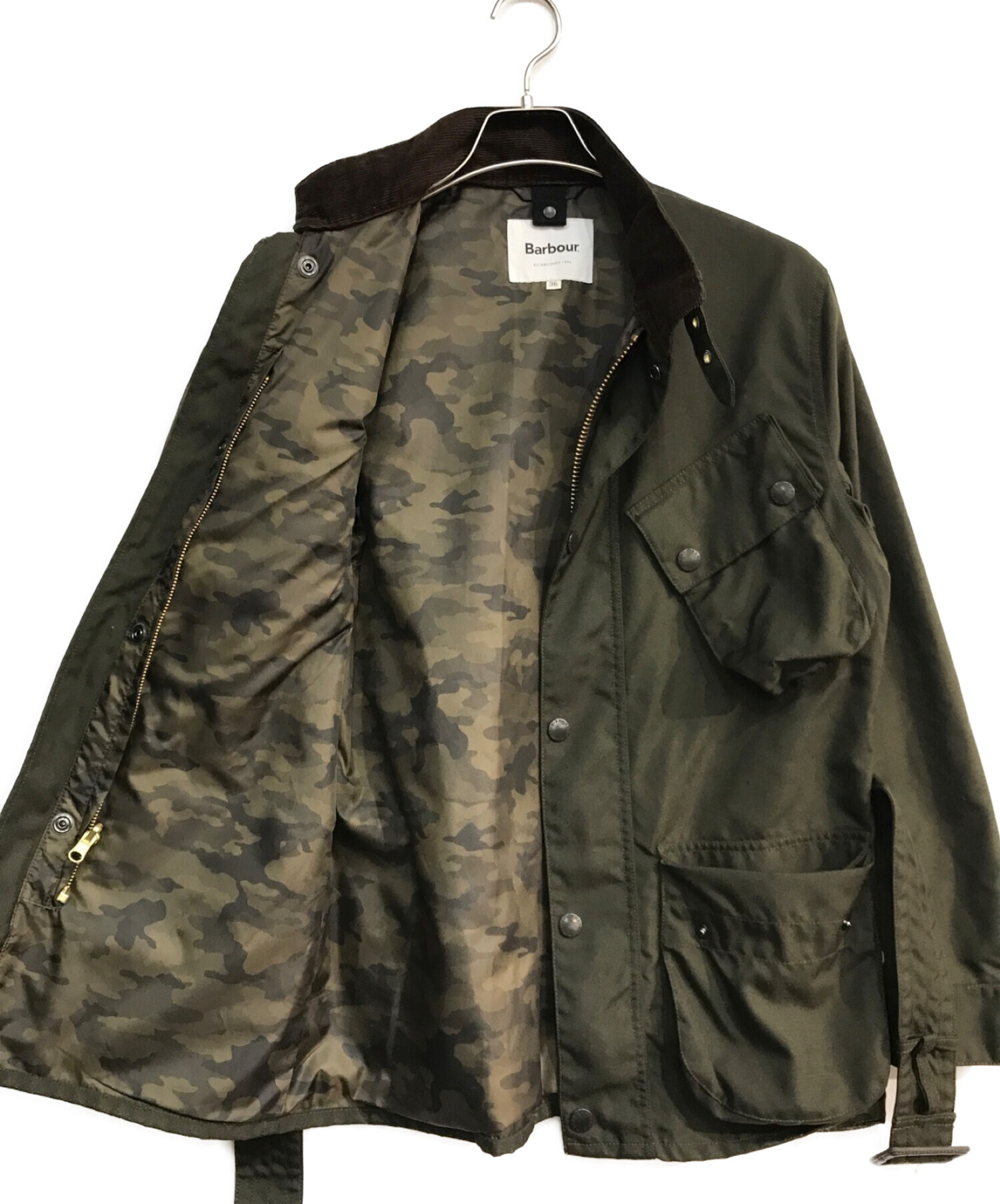 Barbour (バブアー) スタンドカラージャケット 1802186 オリーブ オリーブ サイズ:S