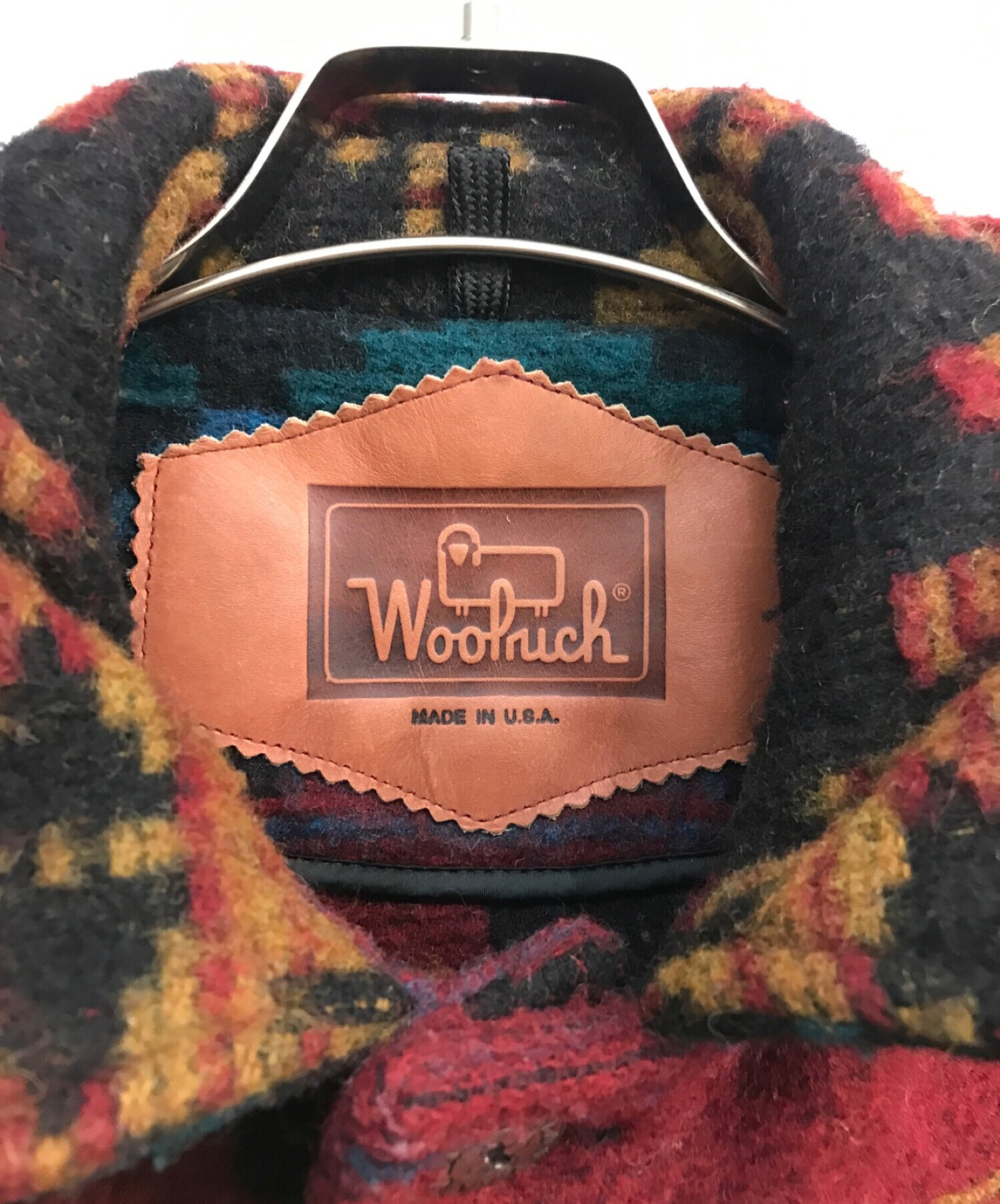 WOOLRICH (ウールリッチ) ネイティブ柄ウールジャケット　USA製　マルチカラー　 マルチカラー サイズ:M