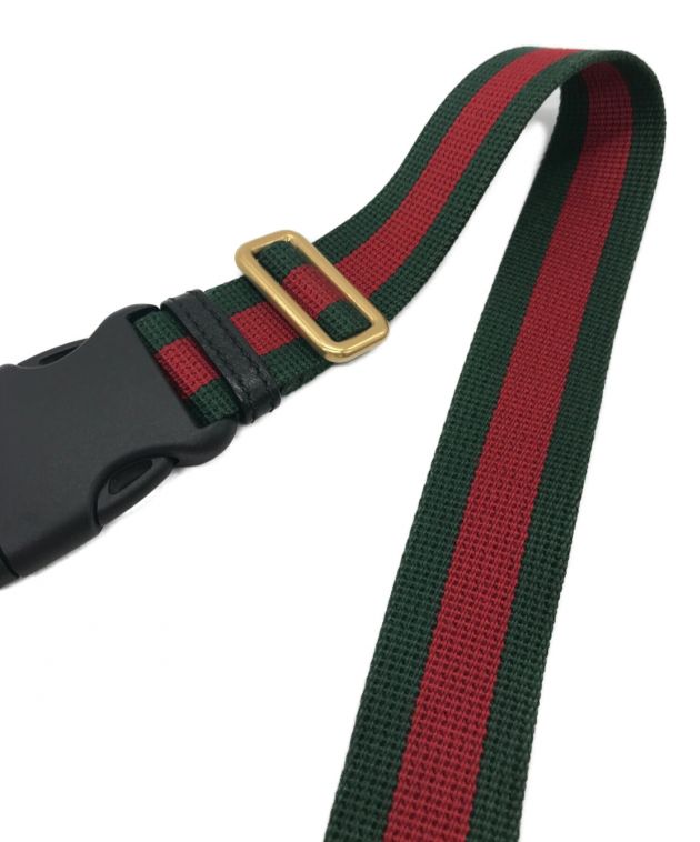 中古・古着通販】GUCCI (グッチ) グッチプリントレザーベルトバッグ 493869 ブラック ロゴプリント シェリーライン  ブラック｜ブランド・古着通販 トレファク公式【TREFAC FASHION】スマホサイト