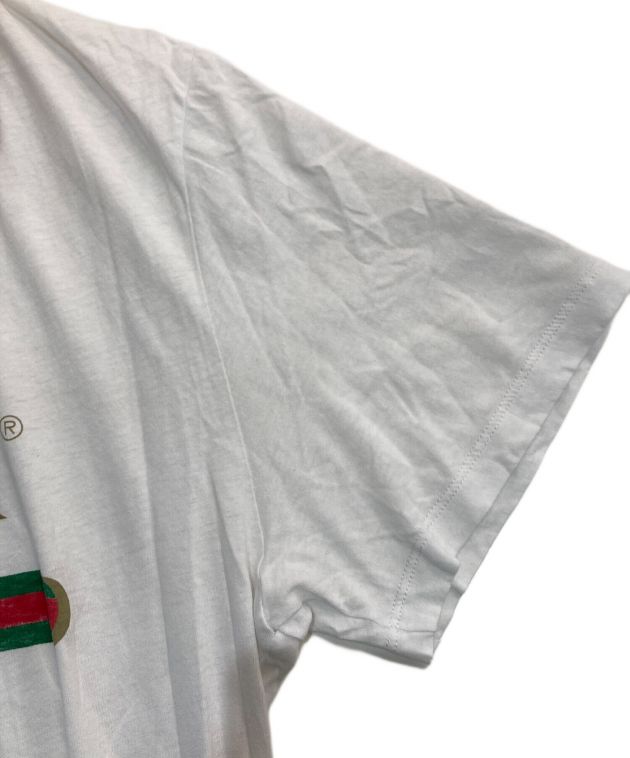 GUCCI (グッチ) ロゴウォッシュドオーバーサイズTシャツ　440103 X3F05 ホワイト サイズ:M