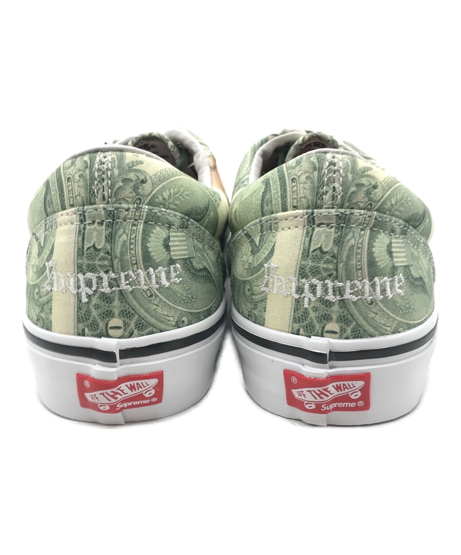 VANS (ヴァンズ) SUPREME (シュプリーム) Skate Era　VN0A5FC9GRN　ダラービルグリーン　 オリーブ サイズ:29cm  未使用品