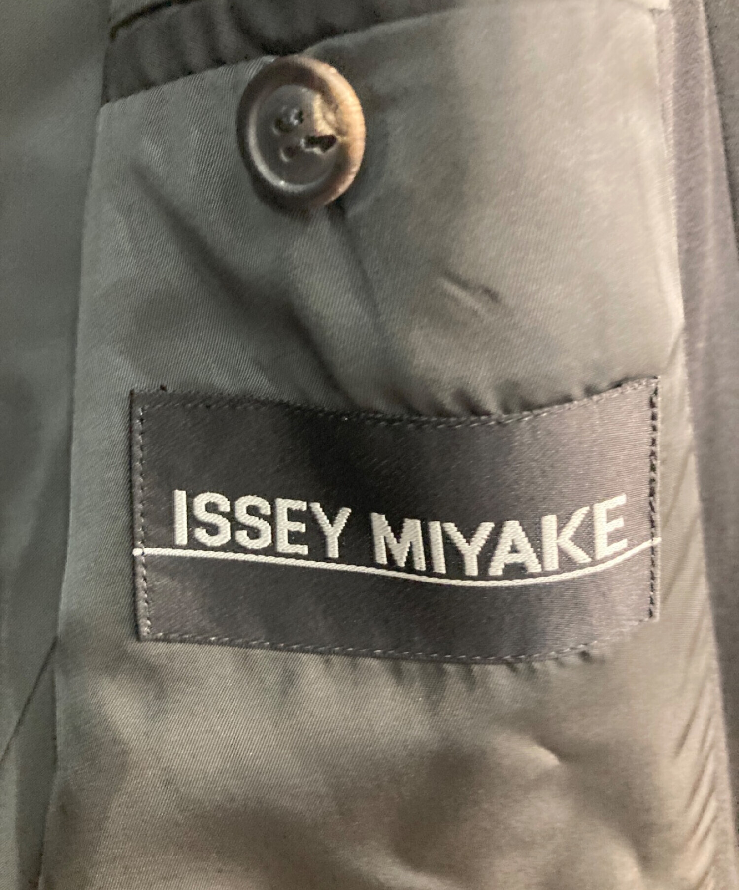 ISSEY MIYAKE (イッセイミヤケ) タキシードジャケット　1Bテーラードジャケット　80s　イッセイミヤケオンリミット　ブラック ブラック  サイズ:M