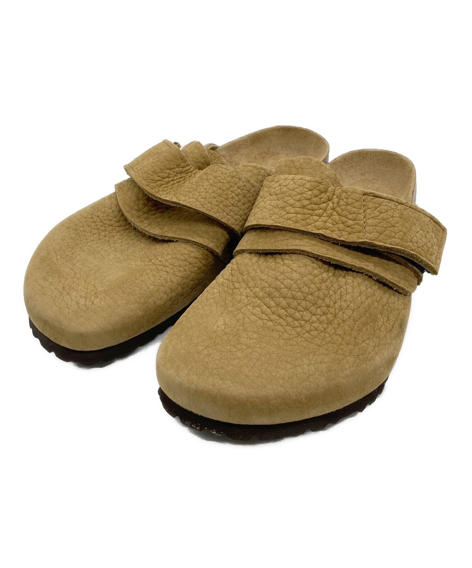 BIRKENSTOCK (ビルケンシュトック) NAGOYA ヌバックレザーサンダル ブラウン サイズ:41