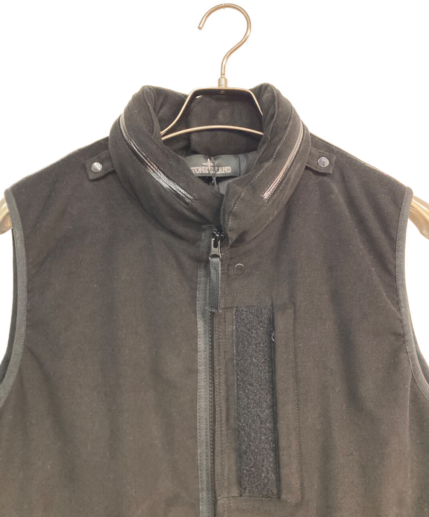 STONE ISLAND SHADOW PROJECT (ストーンアイランド シャドウプロジェクト) Moleskin Gilet　7319G01B2　 ブラック　モールスキン　PRIMALOFT ブラック サイズ:M 未使用品