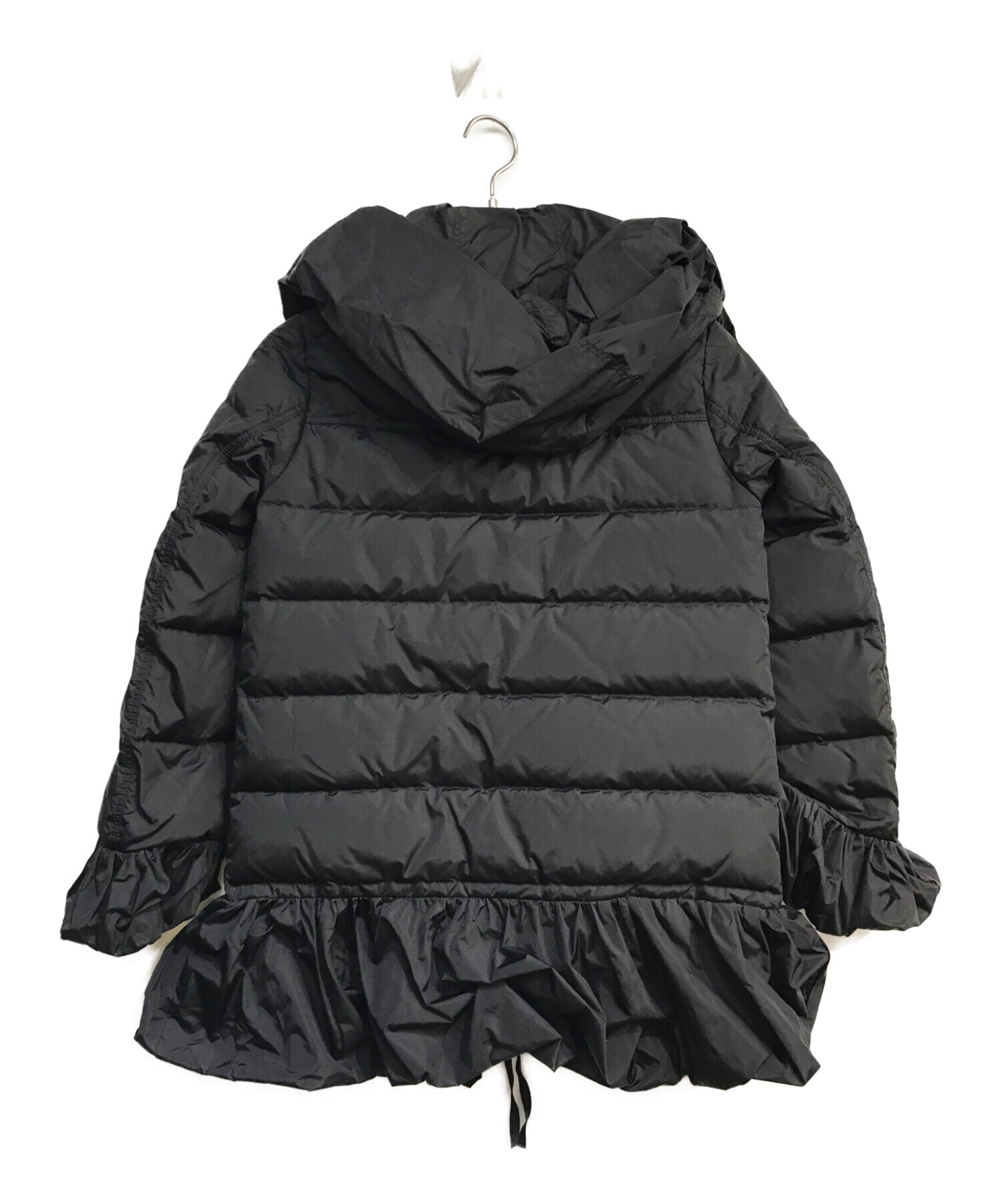 【美品】MONCLER ダウンジャケット SERRE ブラック サイズ0 S袖丈約61cm