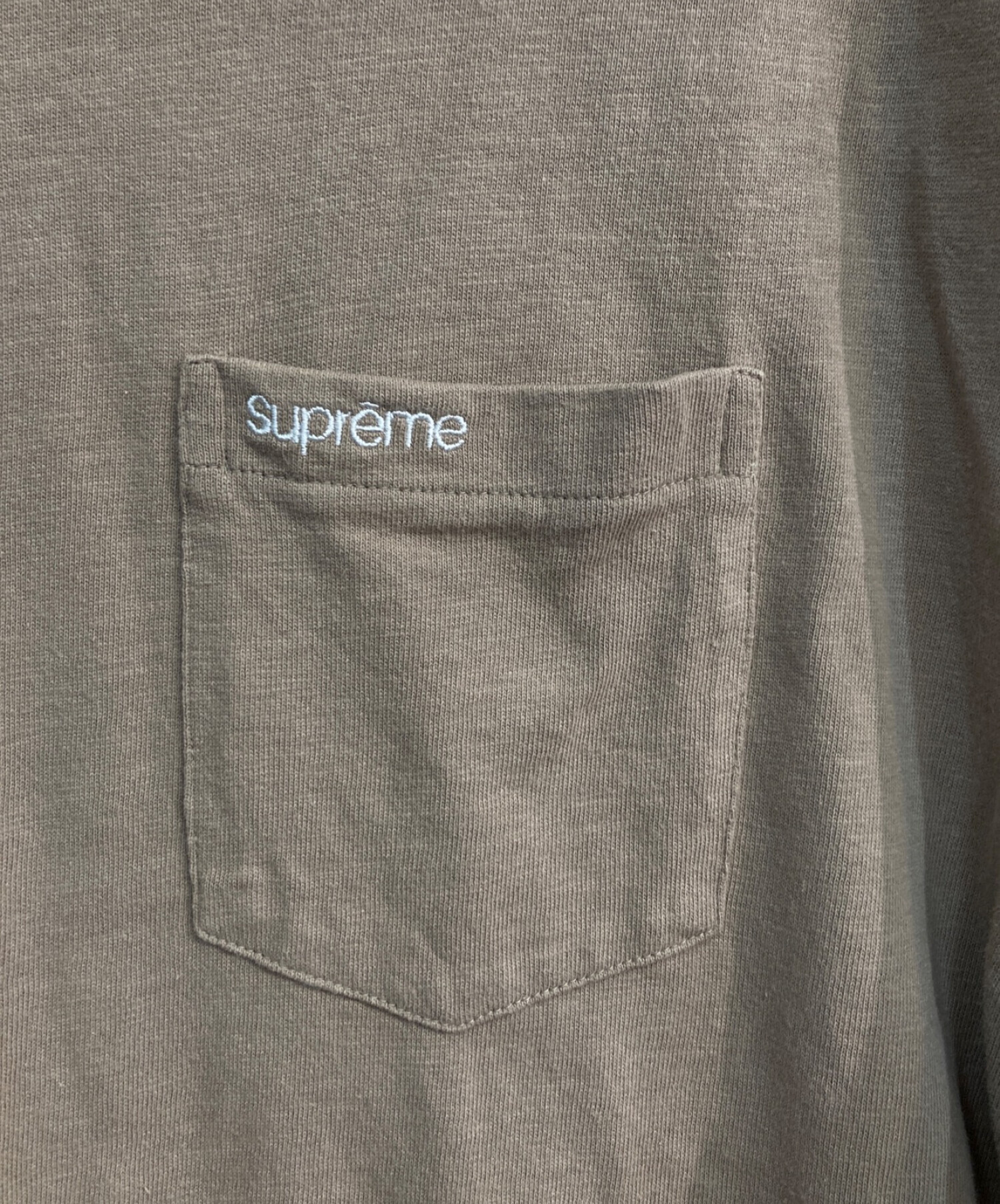 SUPREME (シュプリーム) ポケットTシャツ ベージュ サイズ:XL
