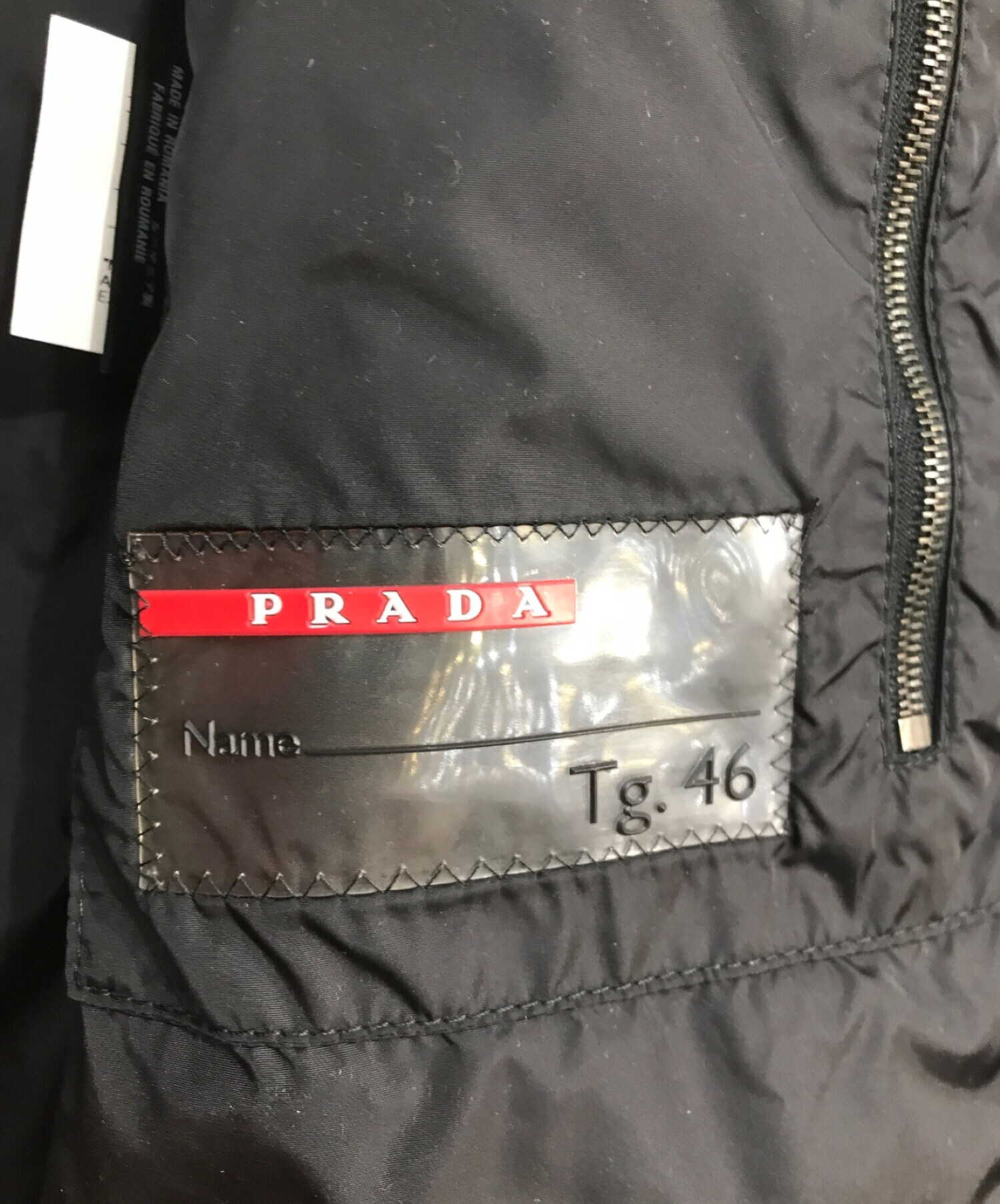 PRADA SPORTS (プラダスポーツ) ダウンベスト　SGV826 ブラック サイズ:46