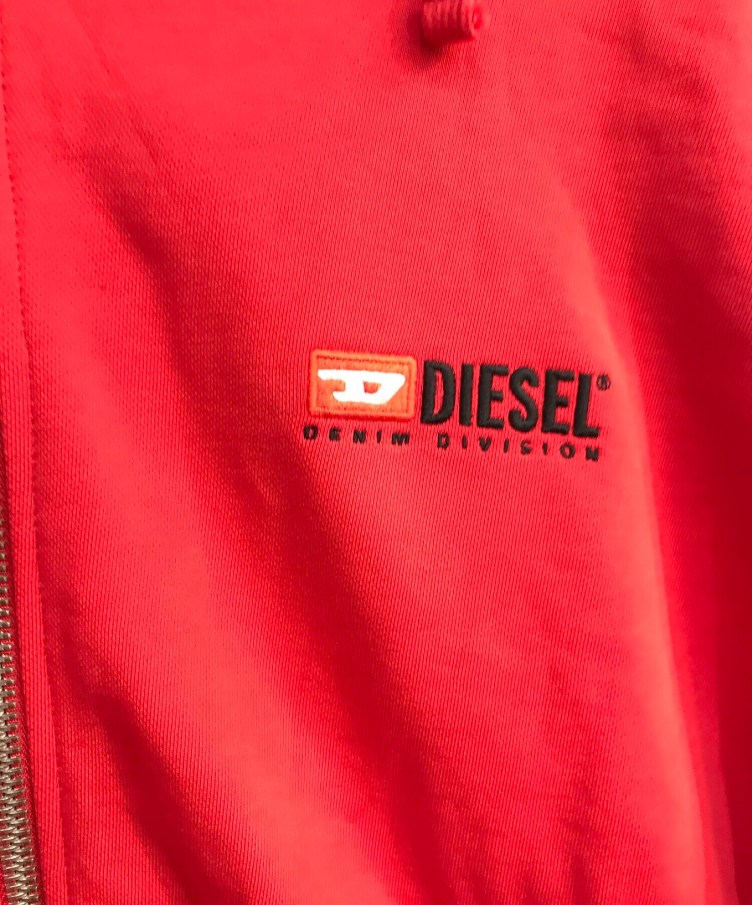 中古・古着通販】DIESEL (ディーゼル) ジップパーカー レッド S-Ginn