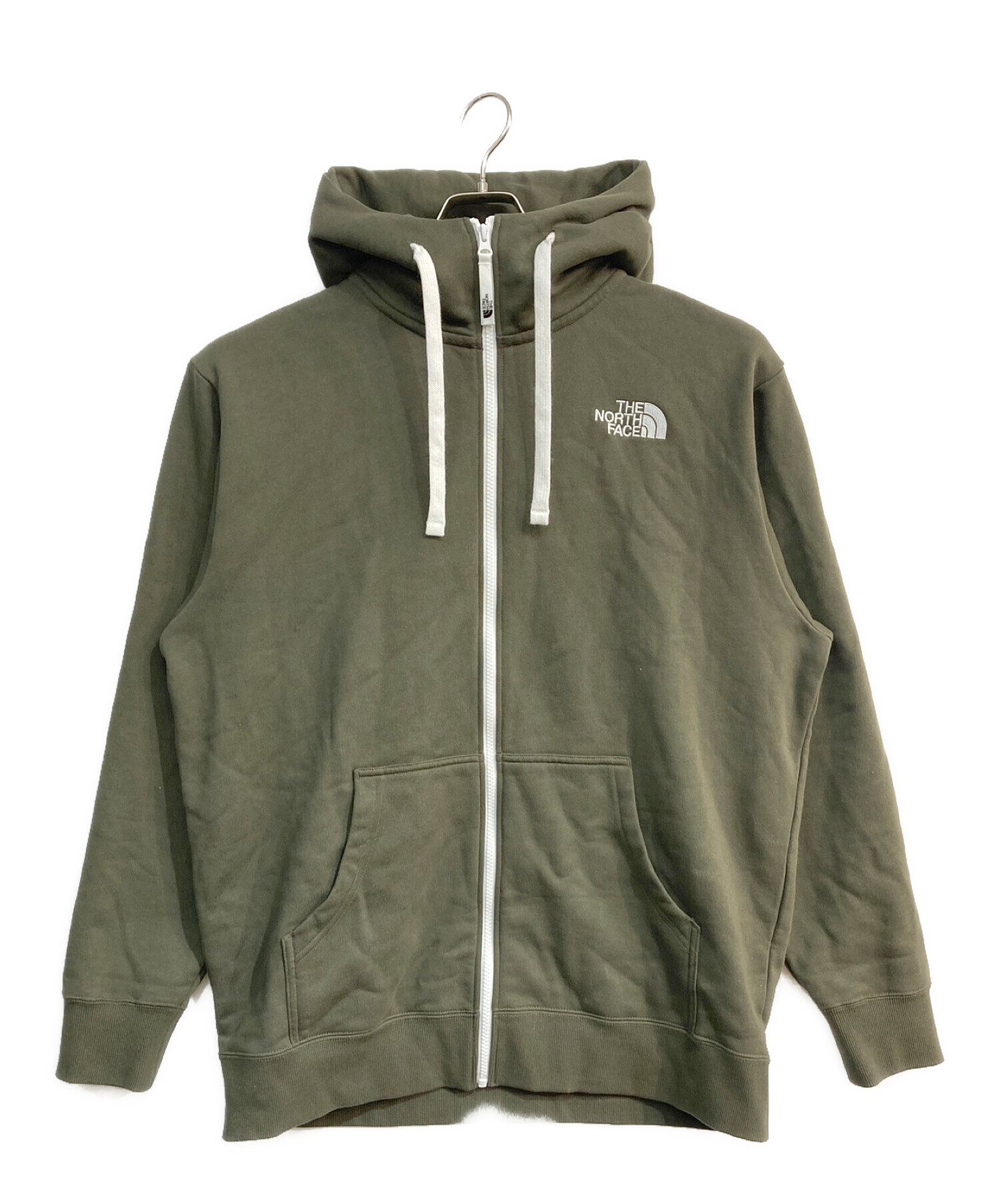 THE NORTH FACE (ザ ノース フェイス) リアビューフルジップフーディ　ジップパーカー　NT12340 オリーブ サイズ:XL