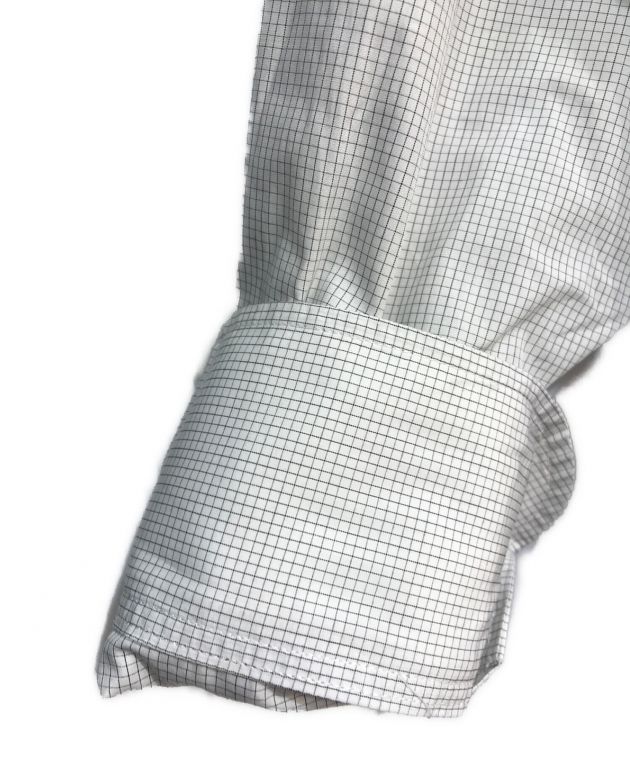 LOEWE (ロエベ) パッチワークロングシャツ　アシンメトリーシャツ　H526337X92 ホワイト サイズ:38