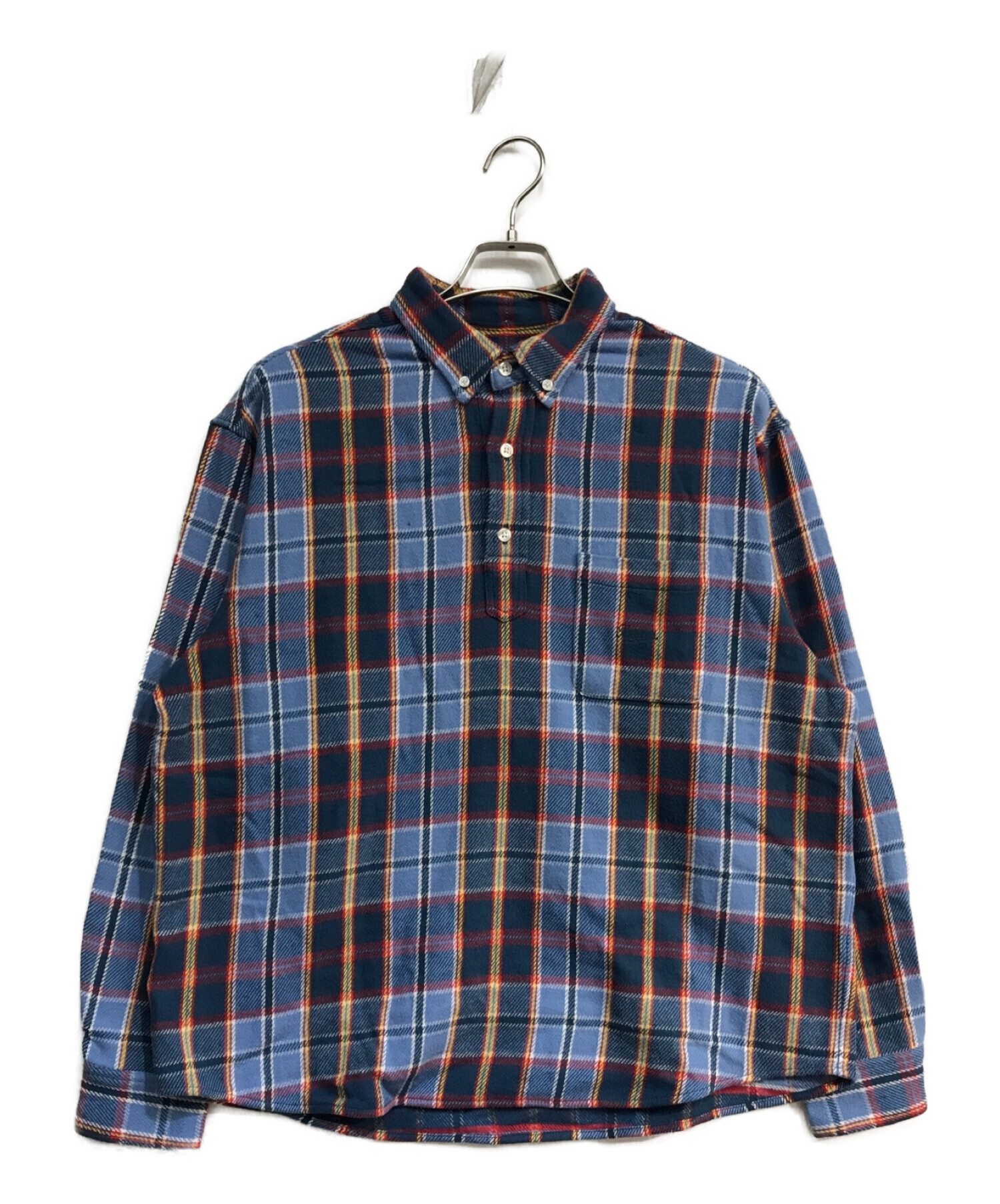 Supreme (シュプリーム) Pullover Plaid Flannel Shirt　23SS ブルー サイズ:S
