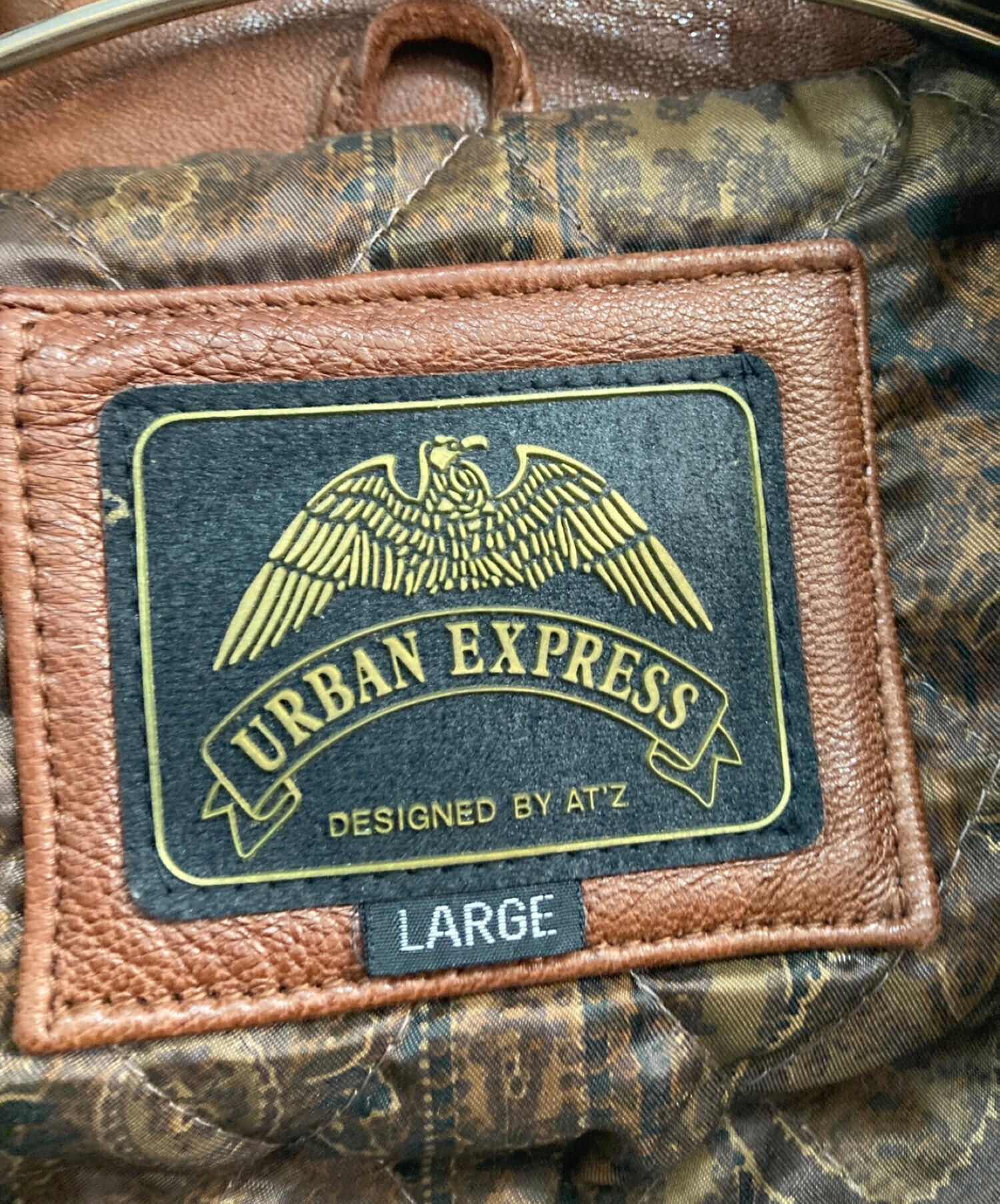 urban express (アーバン エクスプレス) フライトジャケット　レザージャケット　ブラウン ブラウン サイズ:L