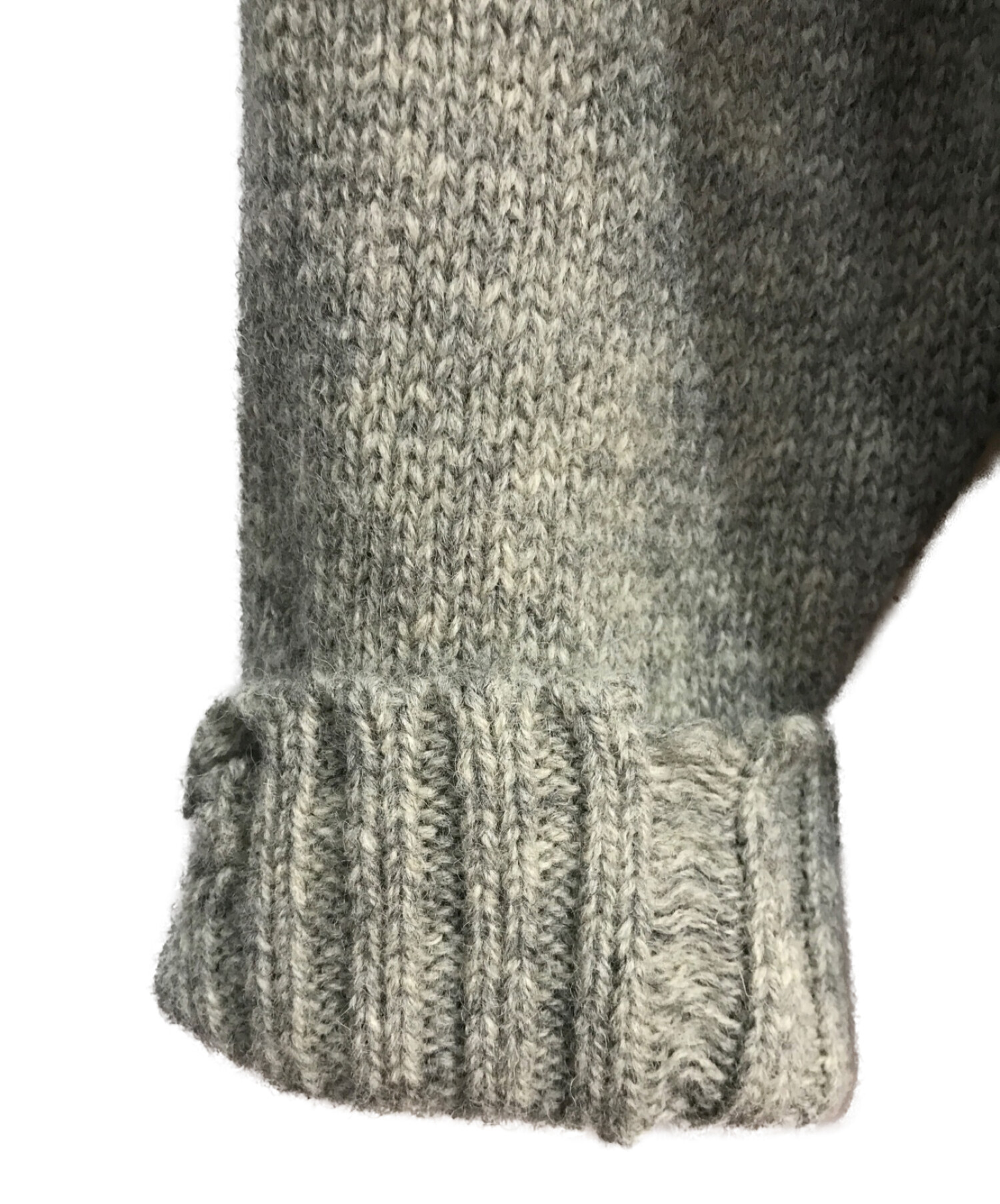 UNUSED (アンユーズド) 3g crew neck damage knit　US1925　 グレー サイズ:2