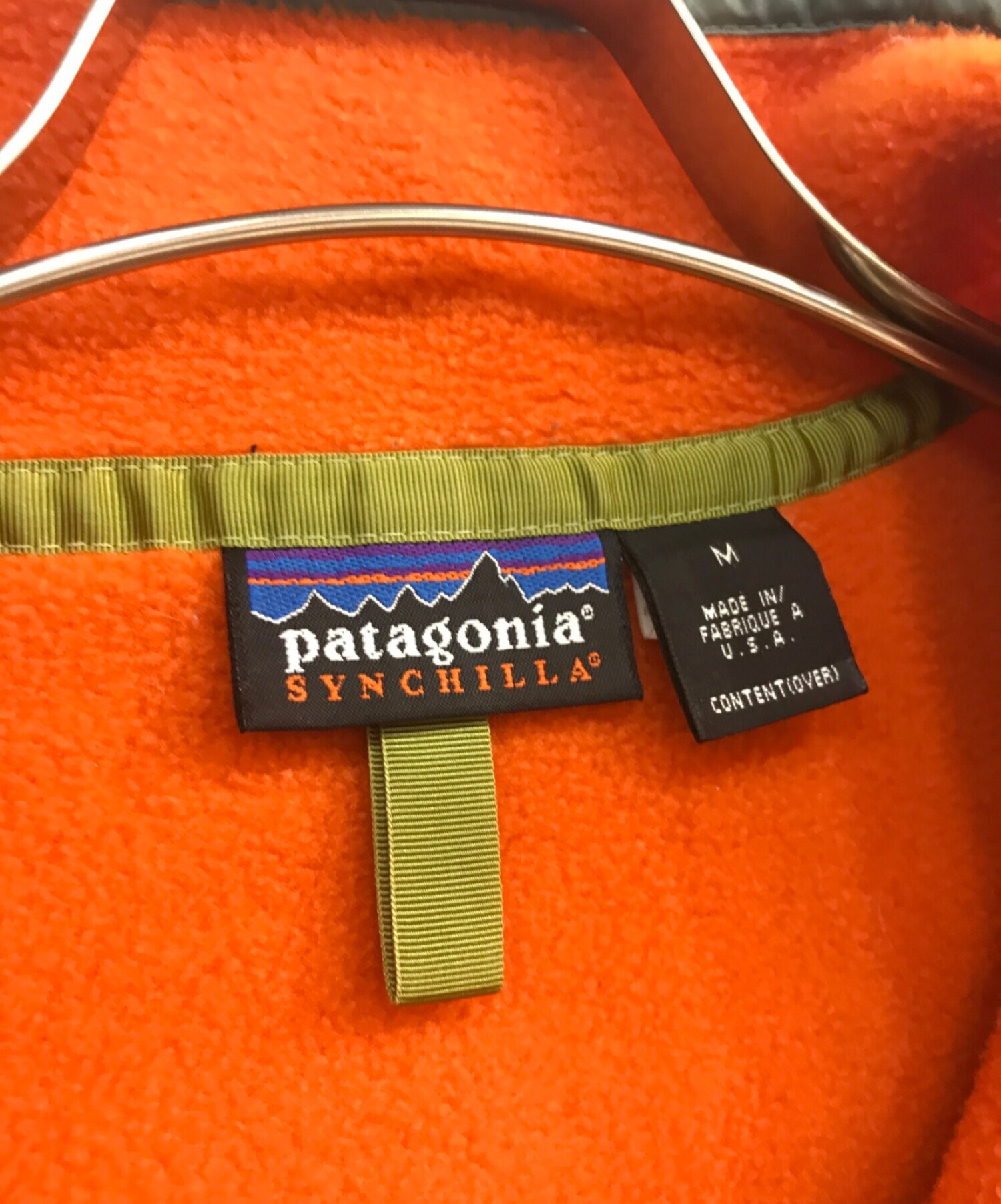 Patagonia (パタゴニア) シンチラ・スナップT・プルオーバー　USA製 オレンジ サイズ:M