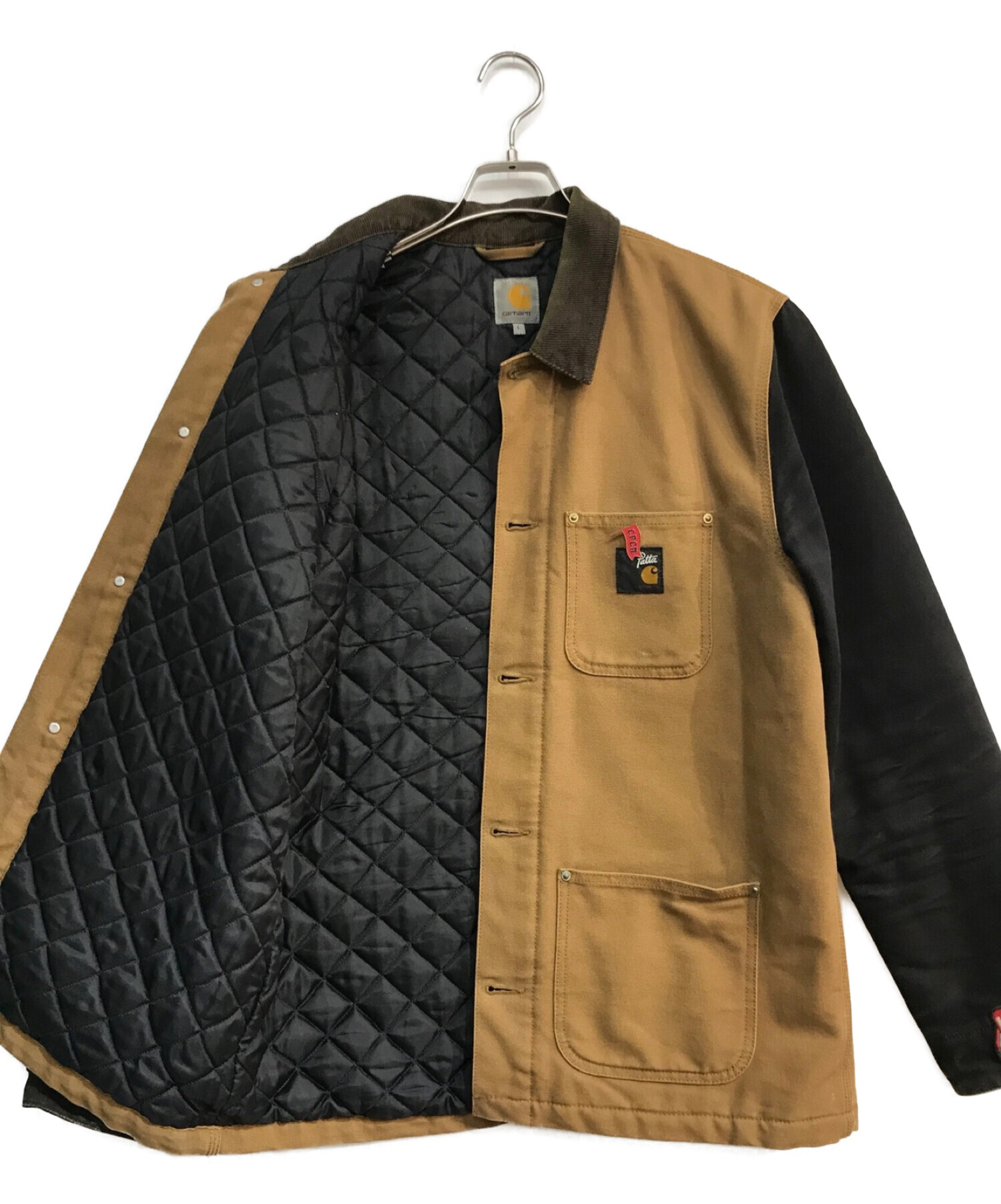 Carhartt WIP (カーハートダブリューアイピー) Patta (パタ) CHORE JACKET ブラウン×ブラック サイズ:L