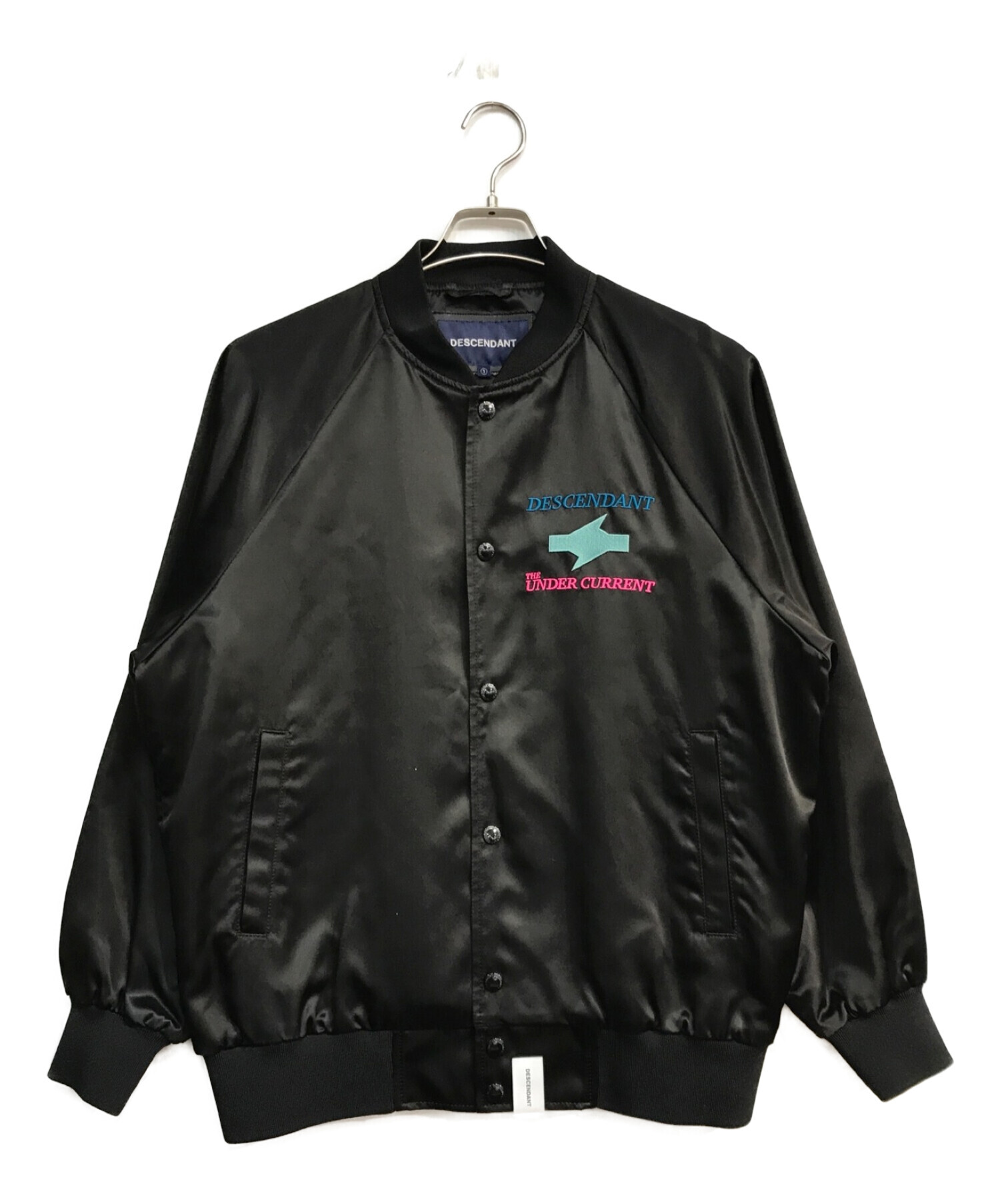 中古・古着通販】DESCENDANT (ディセンダント) SATIN JACKET 3 20ss ブラック サイズ:1｜ブランド・古着通販  トレファク公式【TREFAC FASHION】スマホサイト