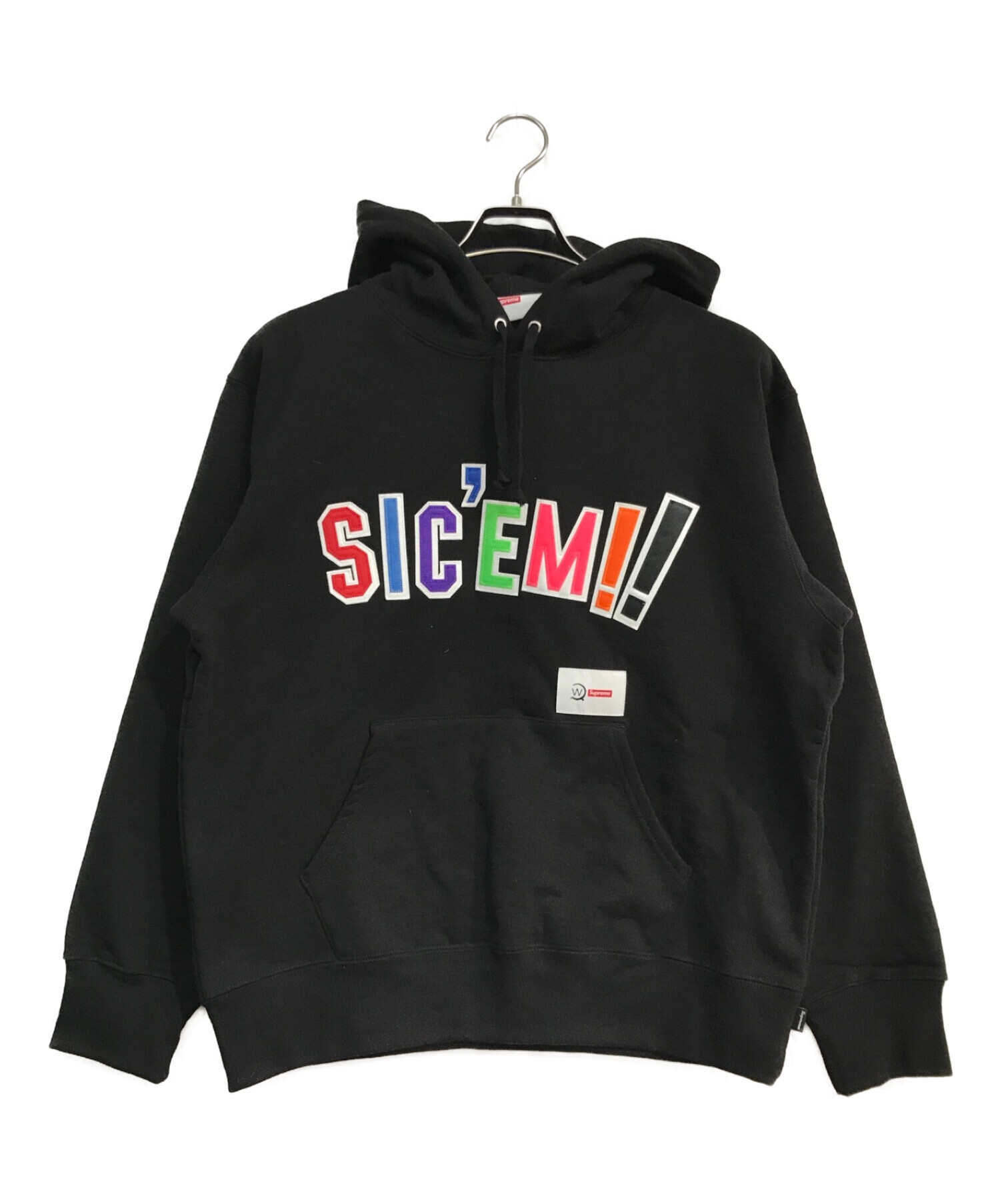 WTAPS (ダブルタップス) SUPREME (シュプリーム) Sic'em! Hooded Sweatshirt ブラック サイズ:Ｓ