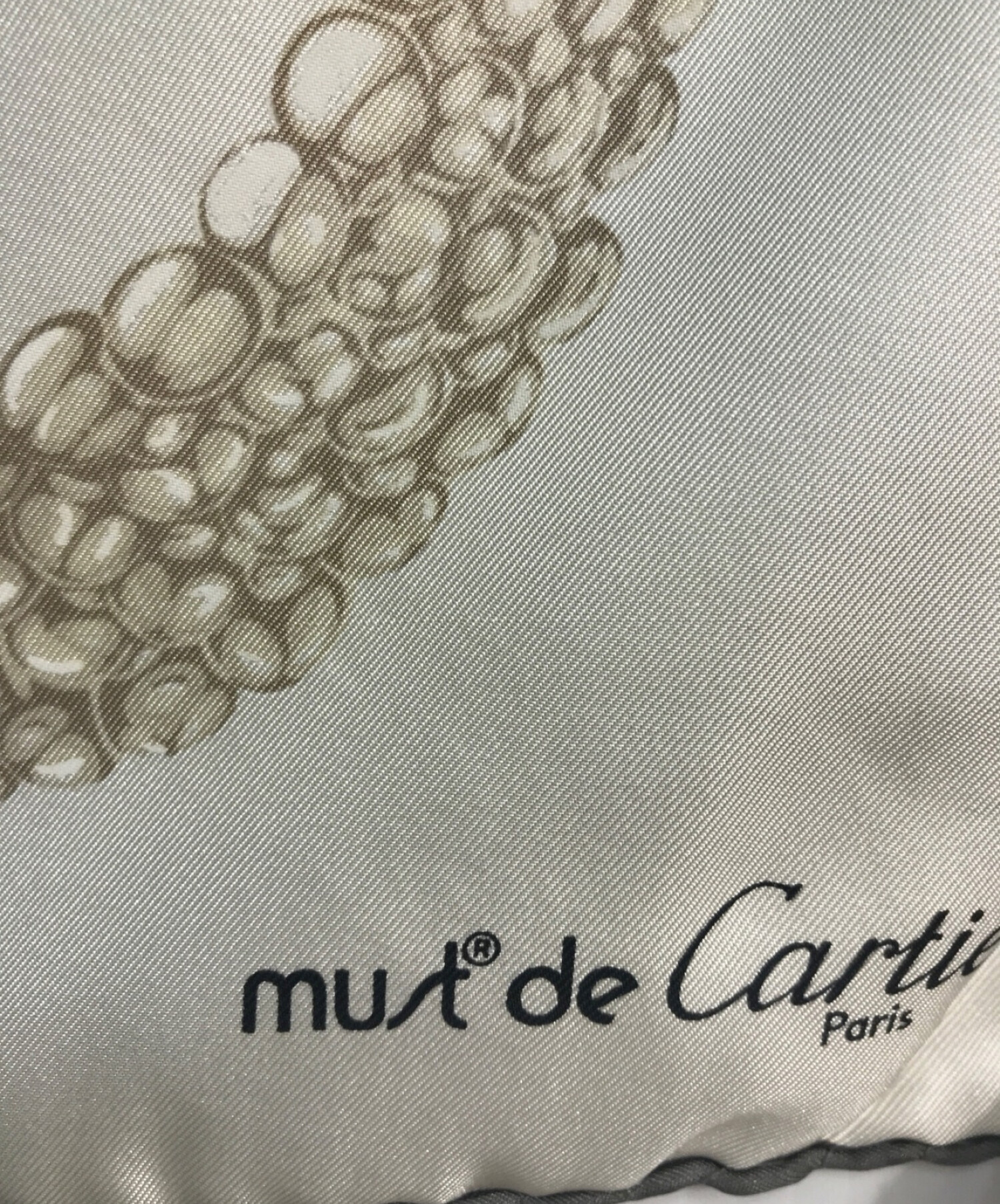 中古・古着通販】Cartier (カルティエ) スカーフ 時計柄 アイボリー