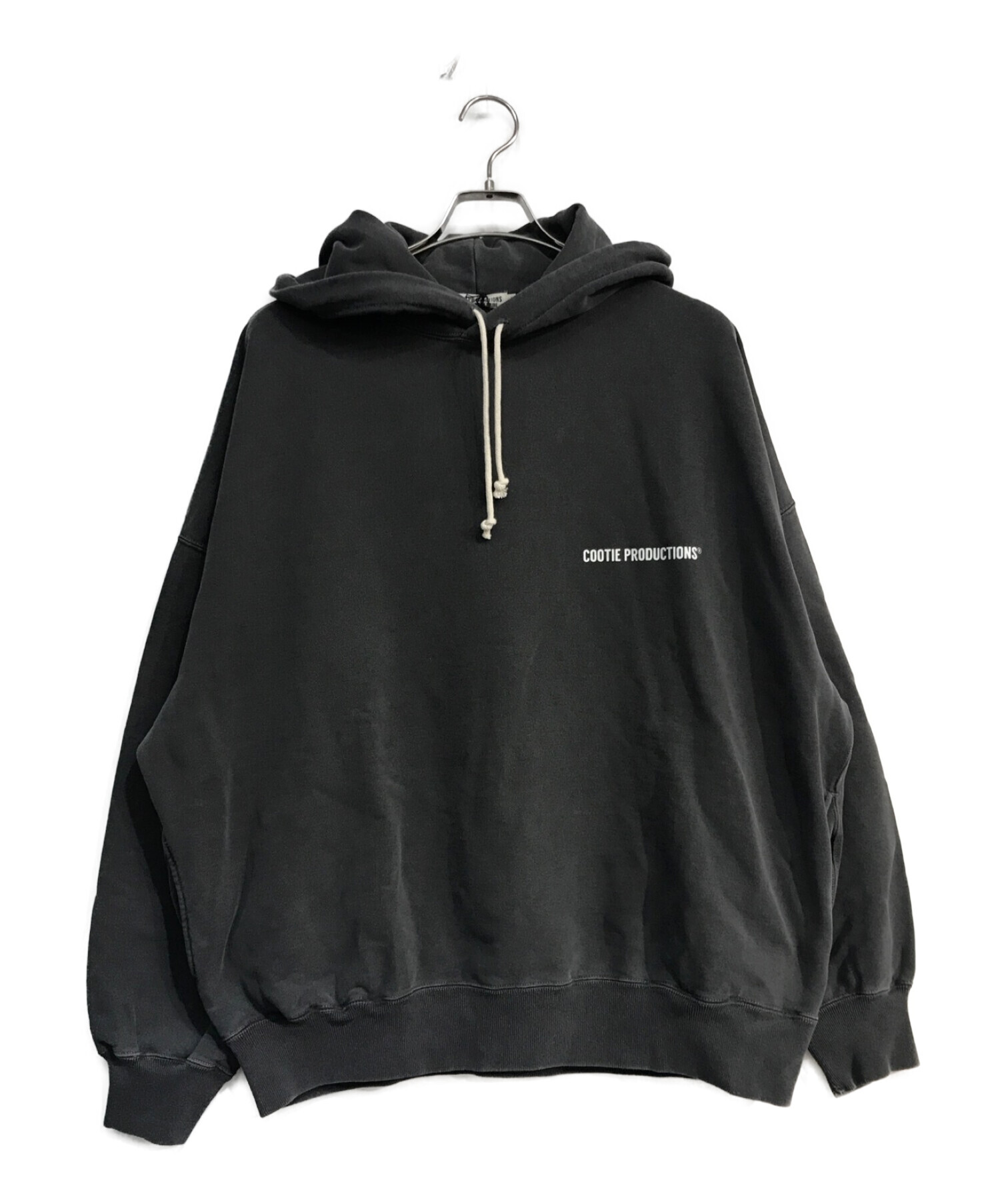 COOTIE PRODUCTIONS (クーティープロダクツ) Pigment Dyed Open End Yarn Sweat Hoodie　 CTE-23A308 グレー サイズ:L 未使用品