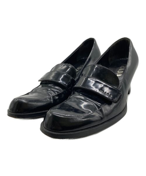 中古・古着通販】PRADA (プラダ) ベルクロパンプス ブラック サイズ:37