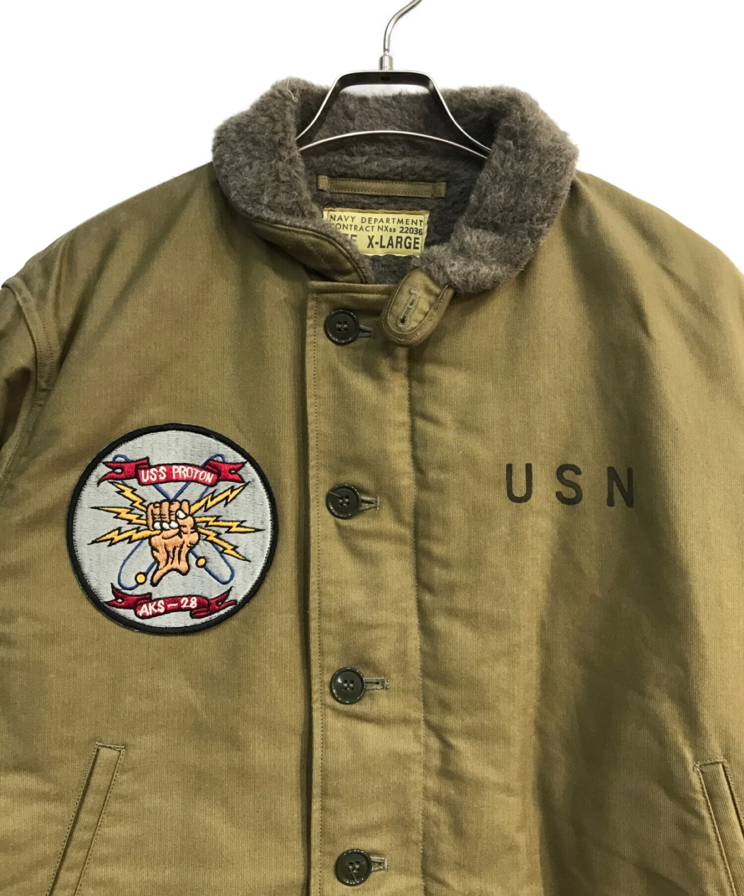 Buzz Rickson's (バズリクソンズ) N-1デッキジャケット　BR11136/BR11548 オリーブ サイズ:XL