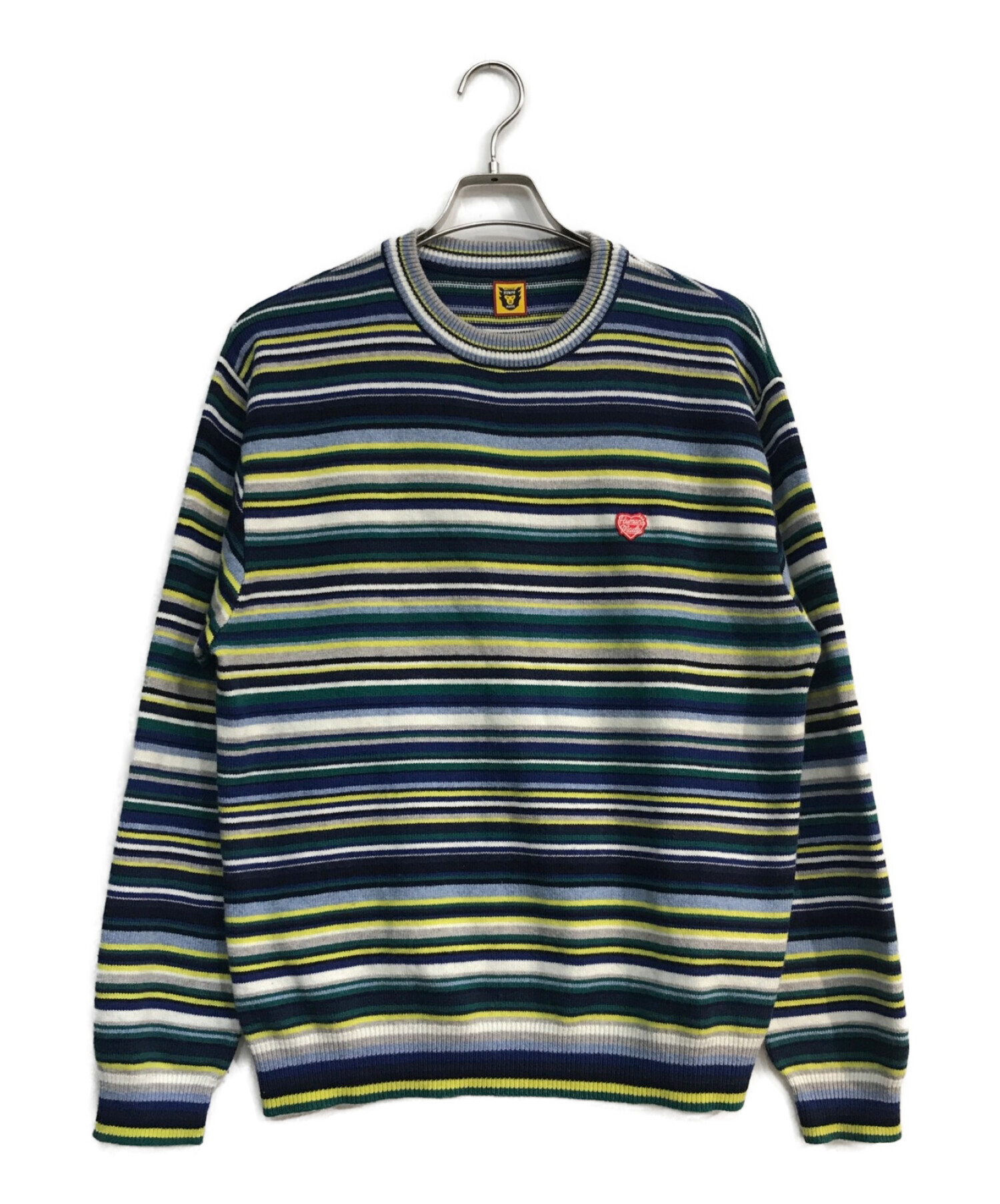 HUMAN MADE (ヒューマンメイド) MULTI STRIPED KNIT SWEATER　 23AW マルチカラー サイズ:L