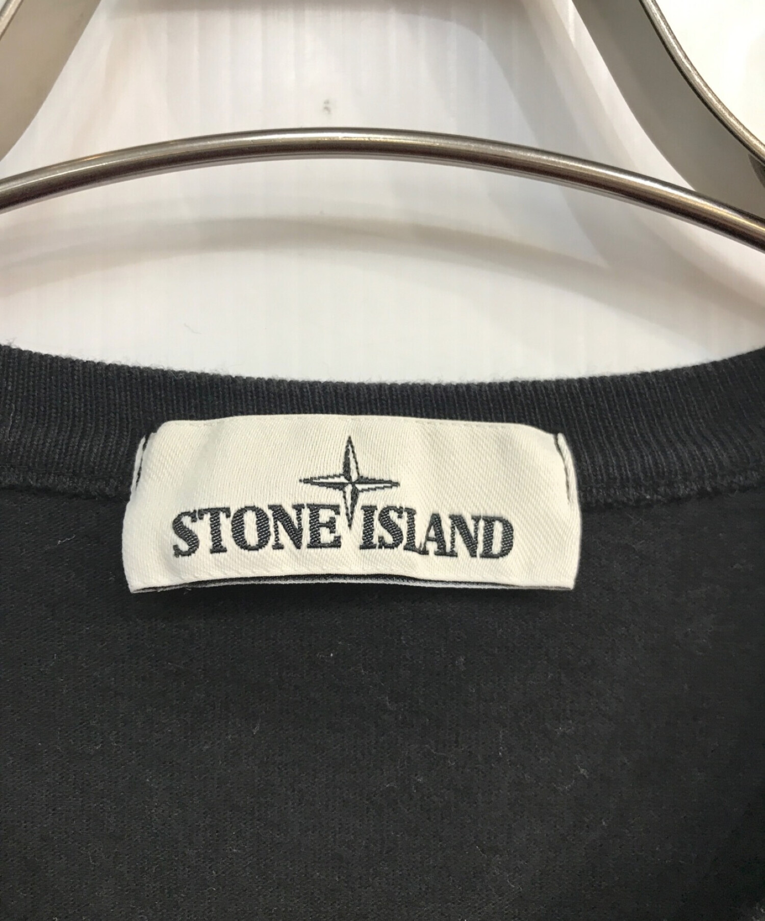 STONE ISLAND (ストーンアイランド) ヘビーウェイトコットンクルーネック　731564450 ブラック サイズ:L
