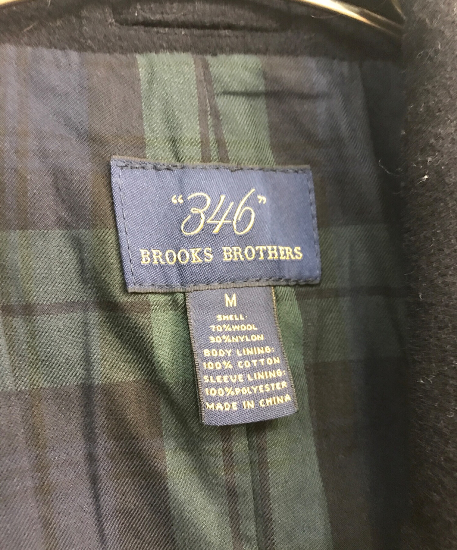 346 BROOKS BROTHERS (346 ブルックスブラザーズ) Pコート ネイビー サイズ:M