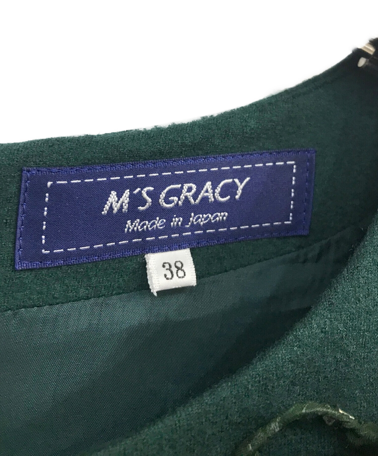 M'S GRACY (エムズグレイシー) ワンピース TD-111708 グリーン サイズ:38