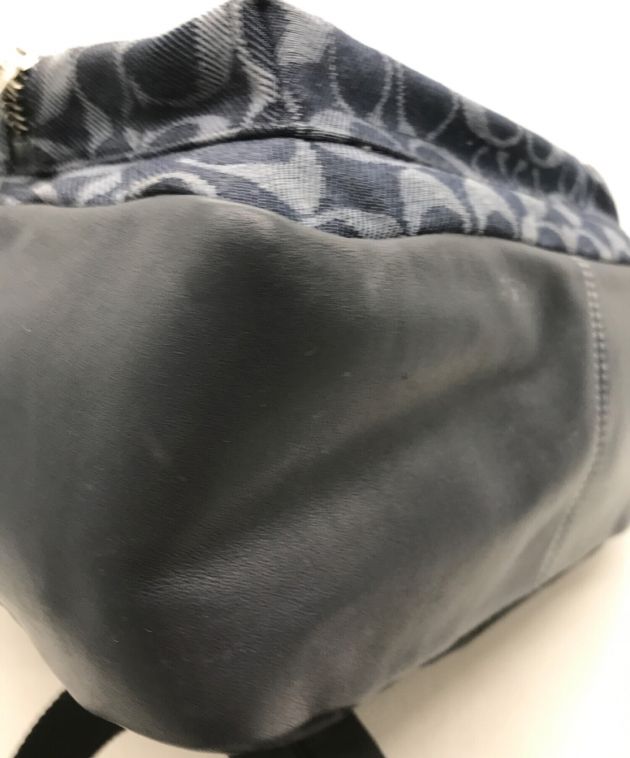 中古・古着通販】COACH (コーチ) デニムシグネチャーリュック F39896