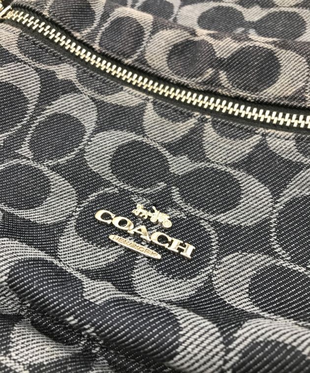 中古・古着通販】COACH (コーチ) デニムシグネチャーリュック F39896