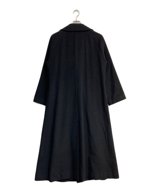 中古・古着通販】yohji yamamoto+Noir (ヨウジヤマモトプリュスノアール) アンゴラ混ダブルロングコート NV-C07-108  ブラック ブラック サイズ:3｜ブランド・古着通販 トレファク公式【TREFAC FASHION】スマホサイト