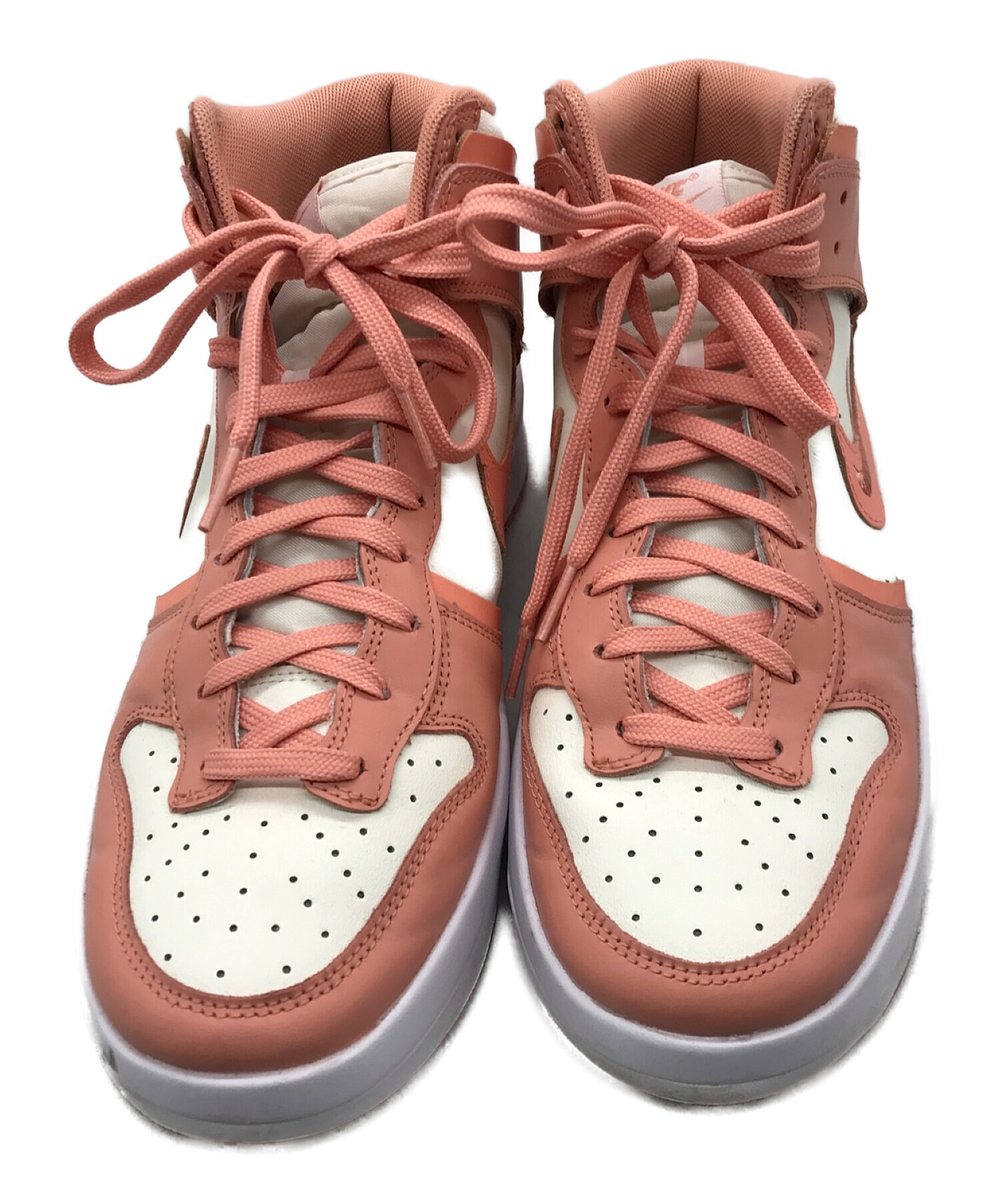 NIKE (ナイキ) WMNS Dunk High UP　DH3718-107　ホワイトｘピンク サイズ:27.5ｃｍ