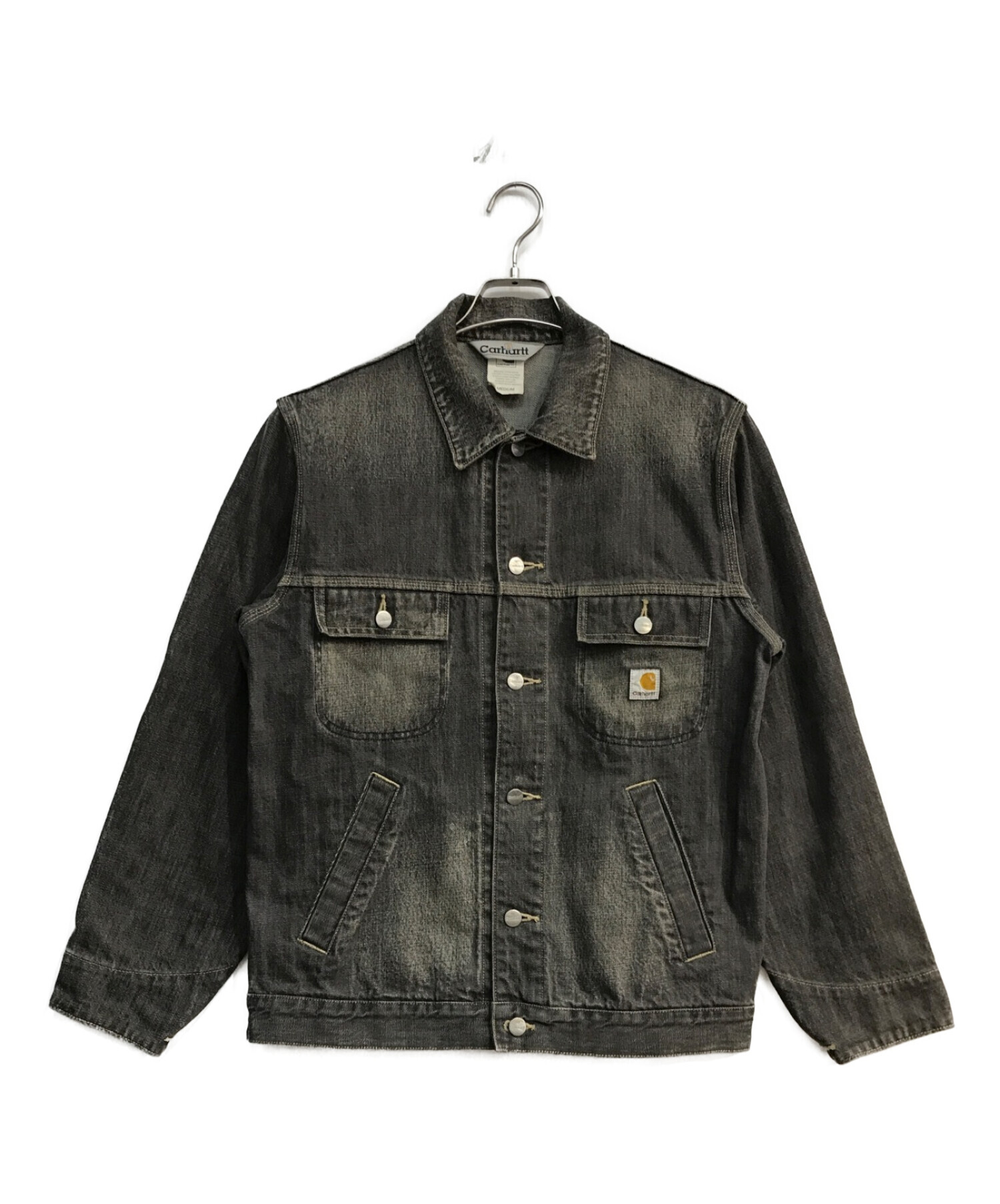 中古・古着通販】CarHartt (カーハート) デニムジャケット ブラック